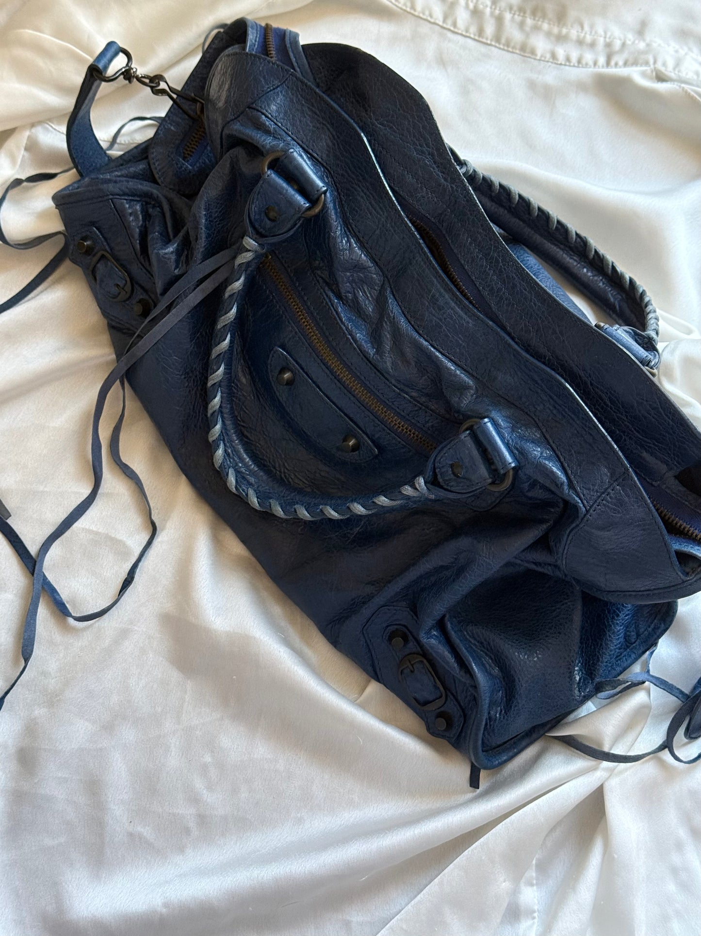 Balenciaga city classic hw bleu mineral s/s 2013