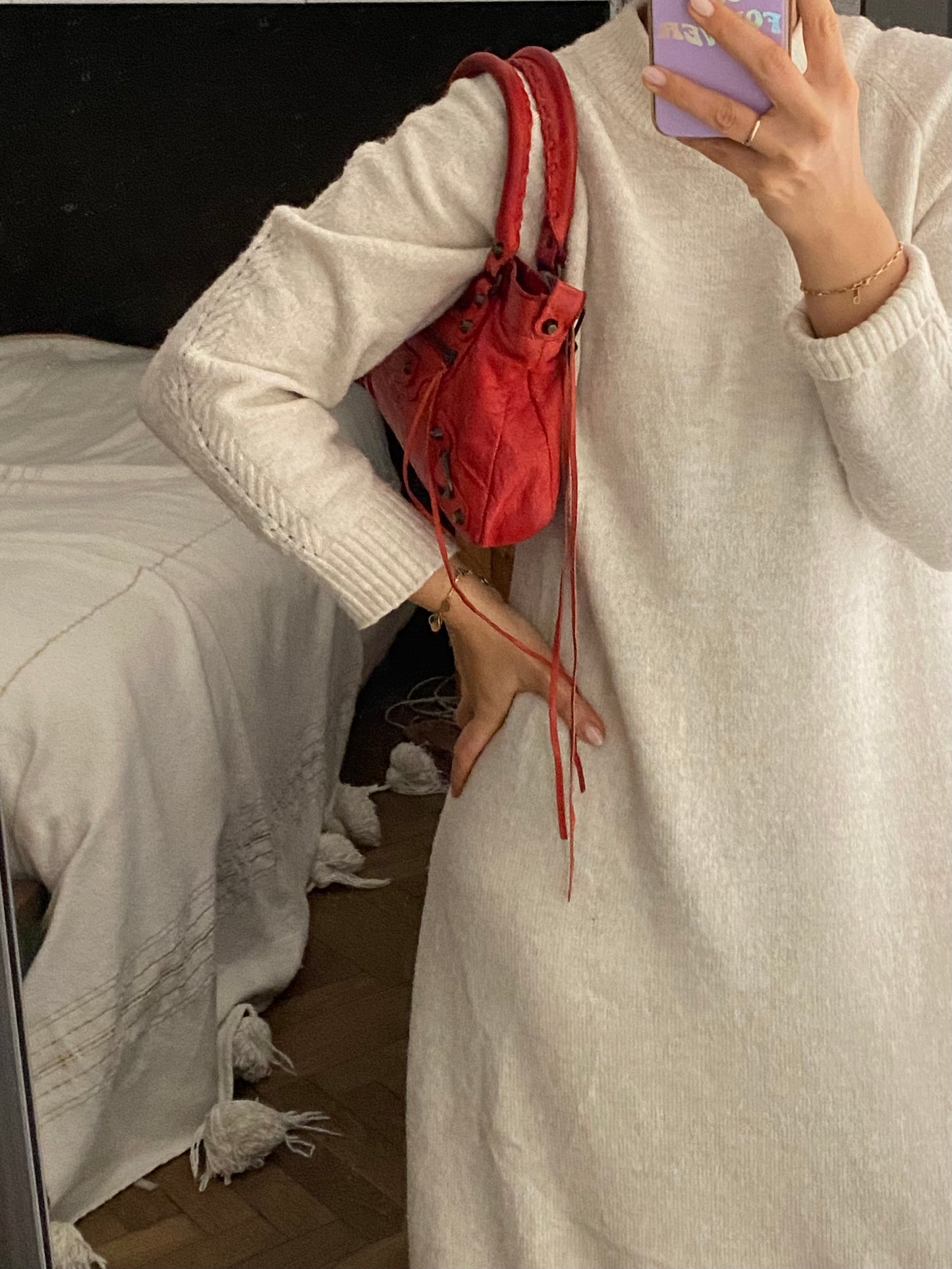 Balenciaga first cherry red