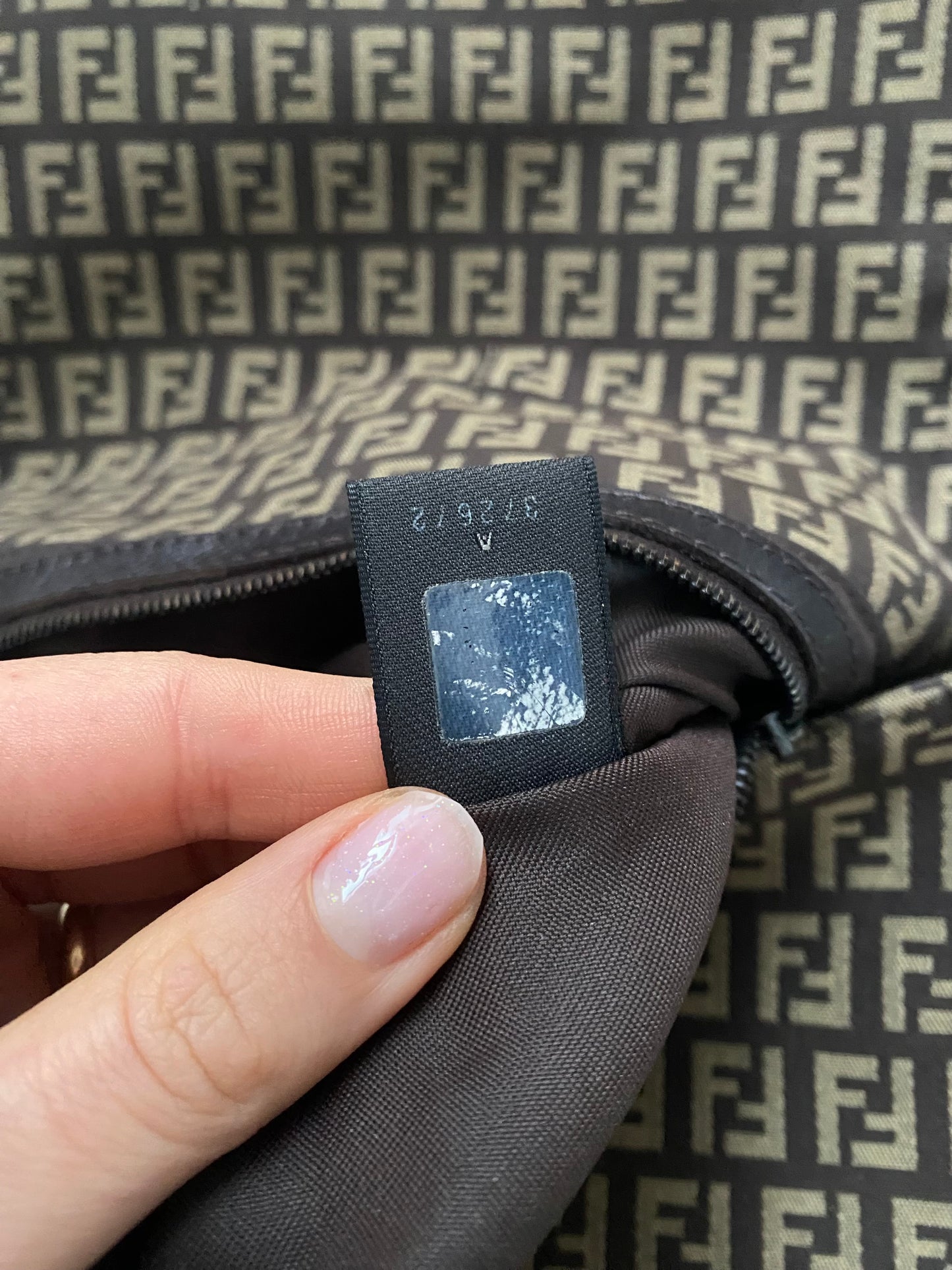 Fendi mom baguette zucchini brown