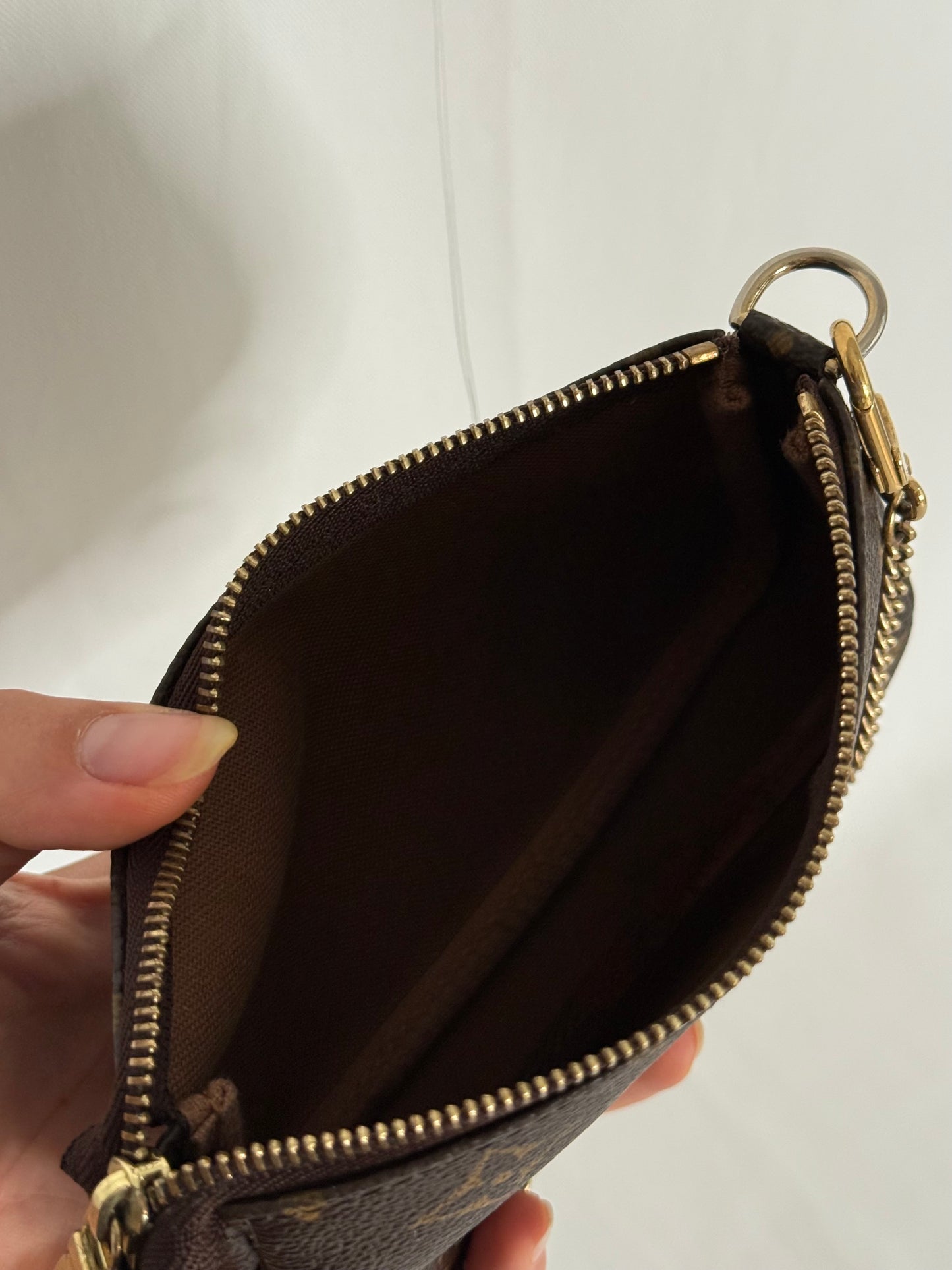 Louis Vuitton mini monogram accessory clutch bag