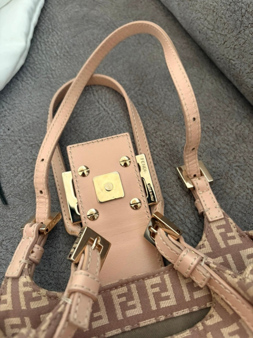 Fendi mini sporty croissant powder
