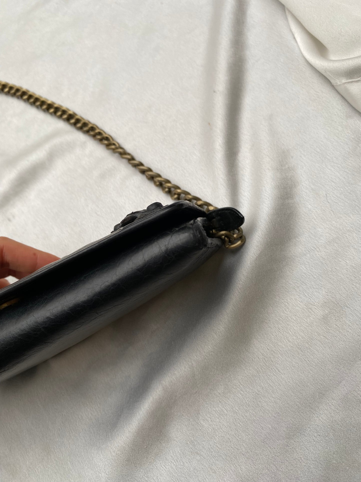 Balenciaga black clutch