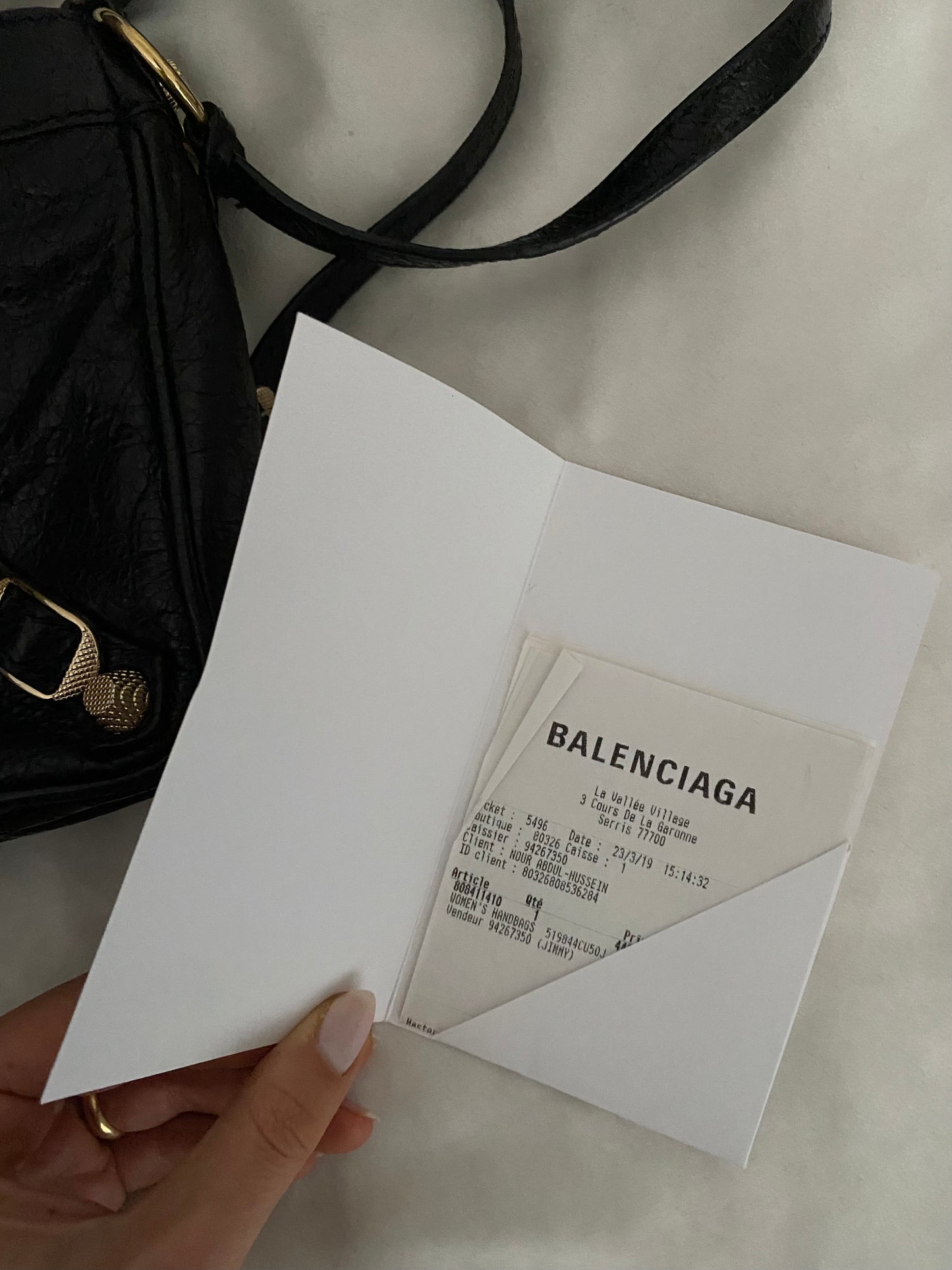 Balenciaga hip bag black