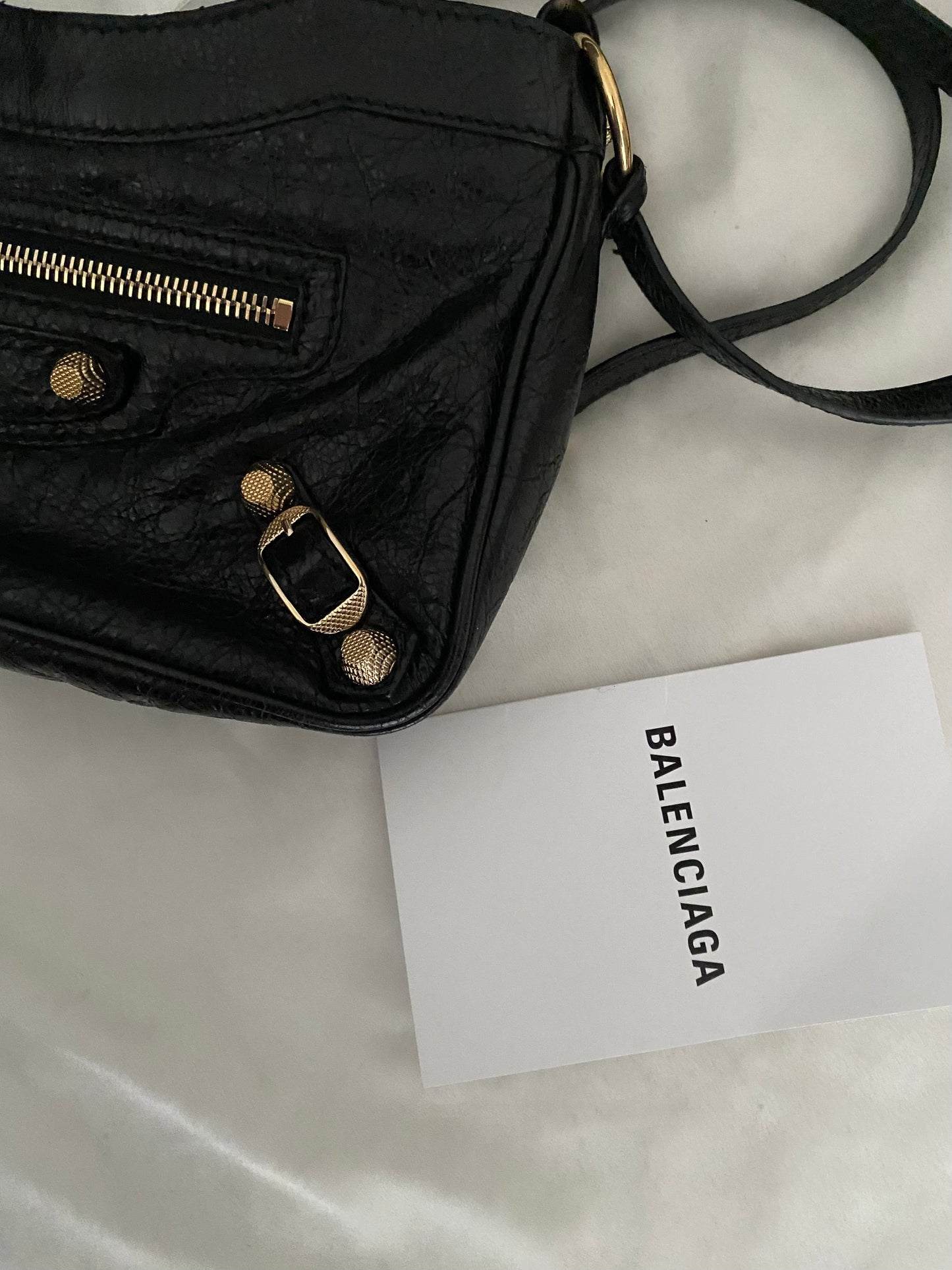 Balenciaga hip bag black