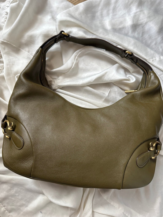 Burberry hobo olive green