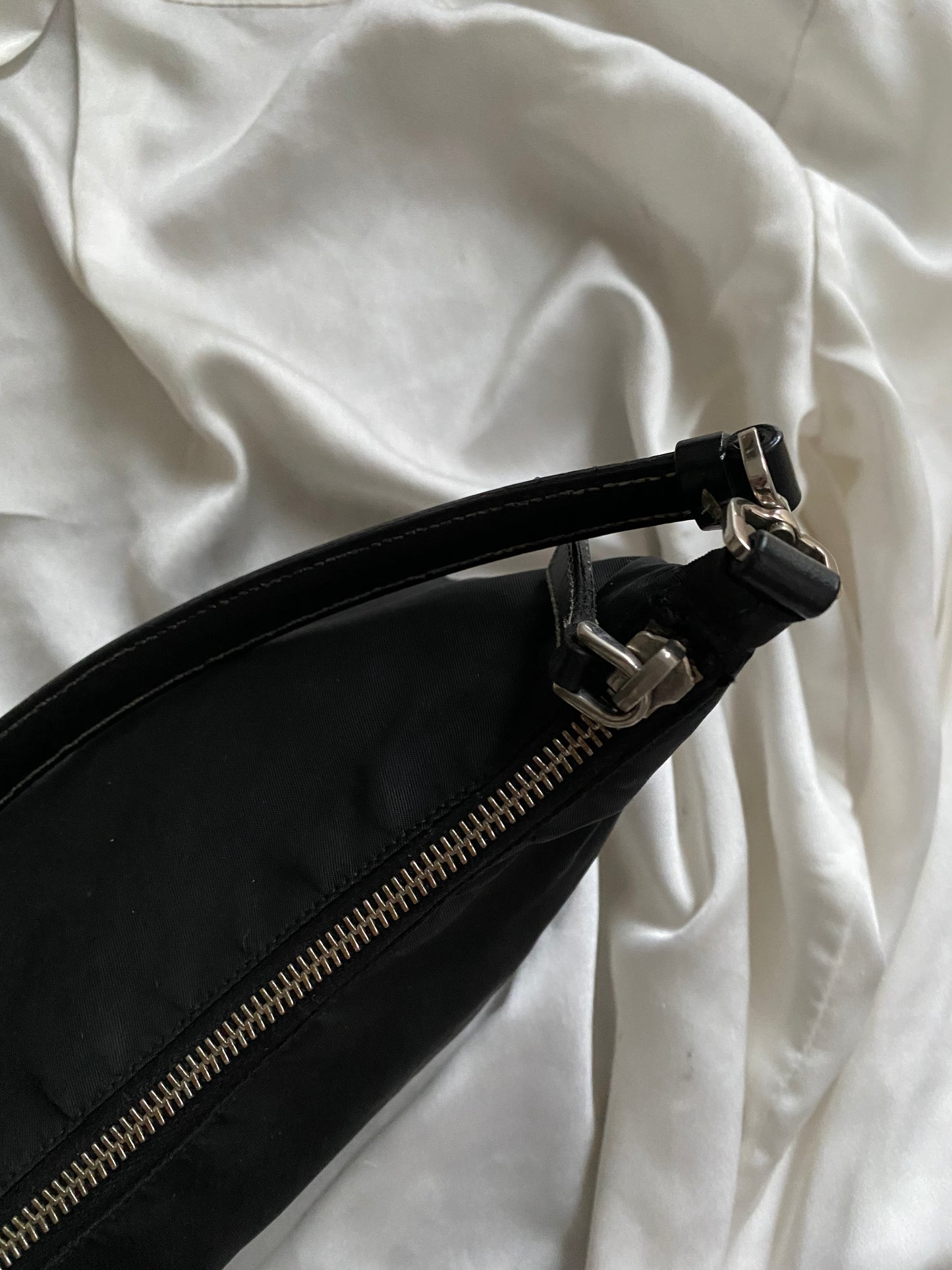 Prada spalla nylon e pelle