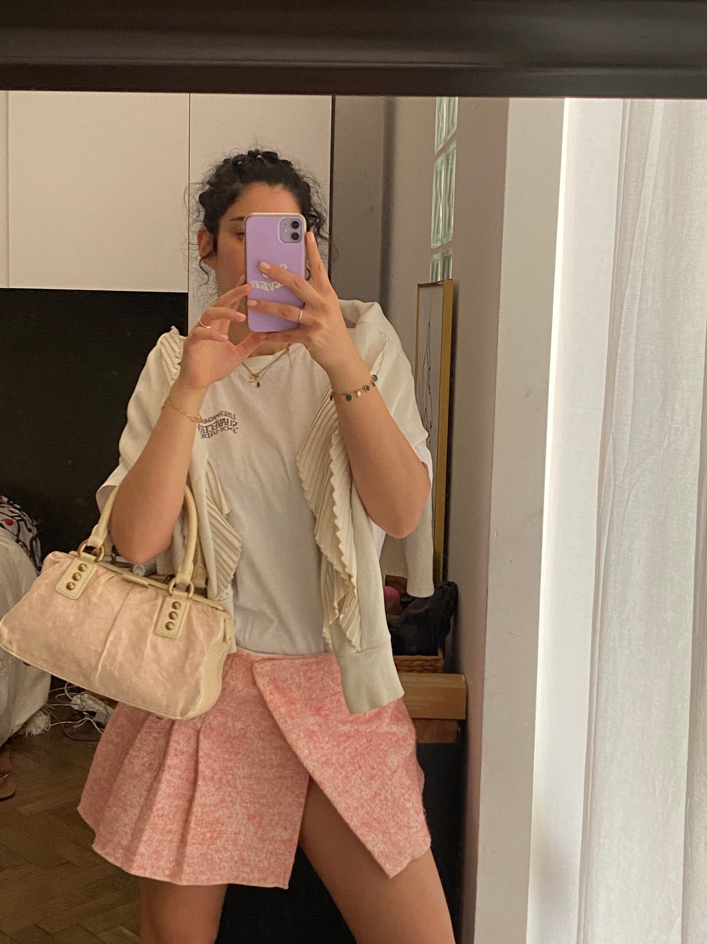 Louis Vuitton Mini Lin Trapeze PM pink denim