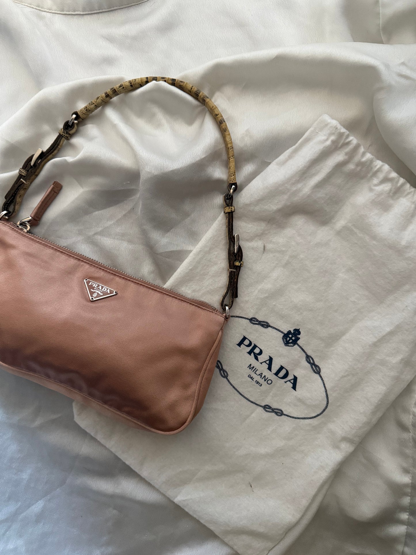 Prada hobo 2002 seta e pitone
