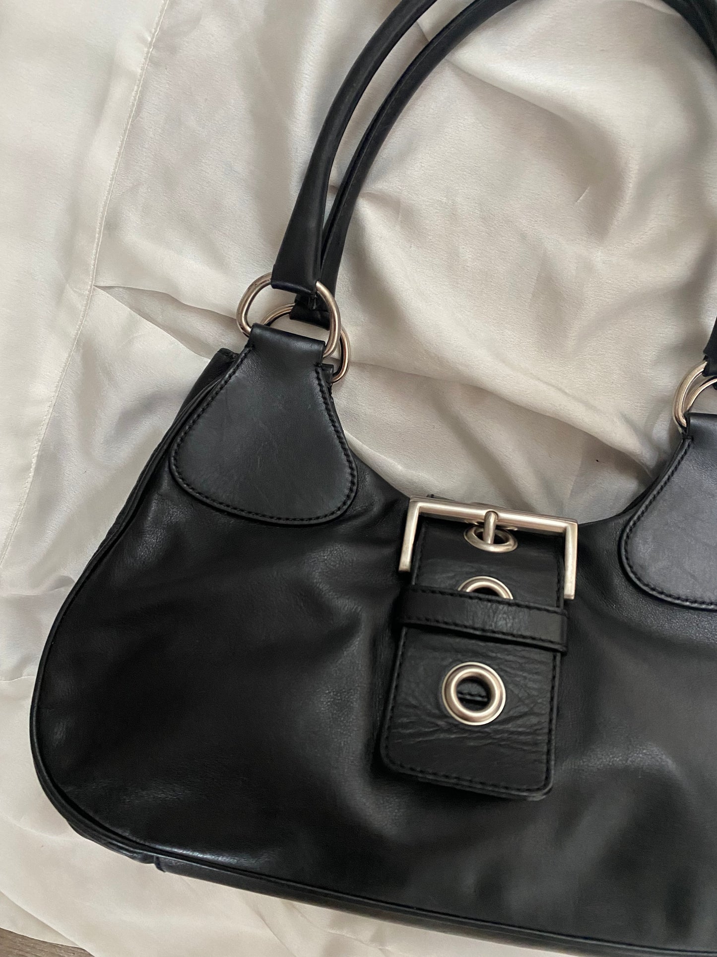 Prada Moon black leather