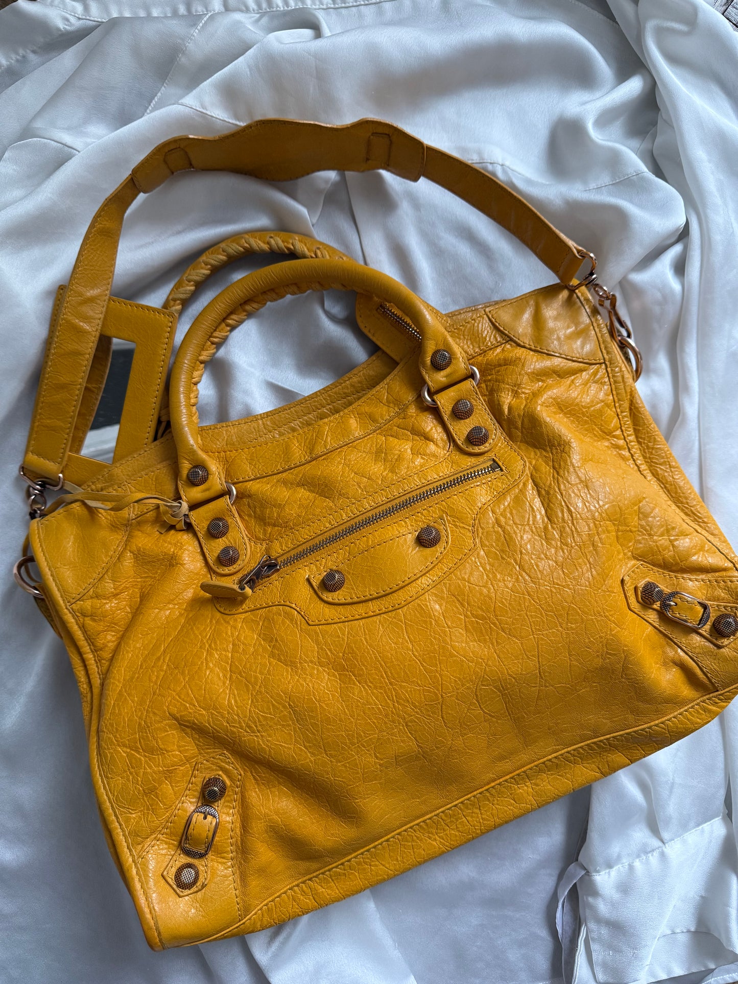 Balenciaga city giant rose gold hw mangue f/w 2012