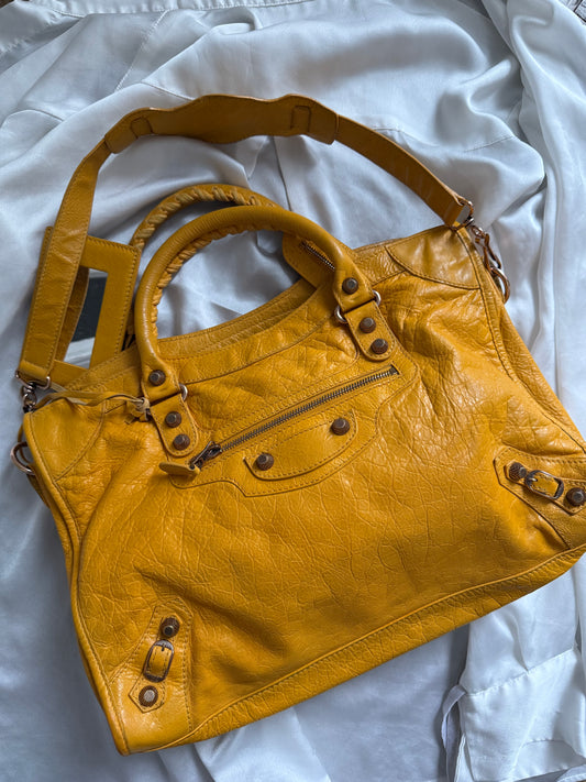 Balenciaga city giant rose gold hw mangue f/w 2012