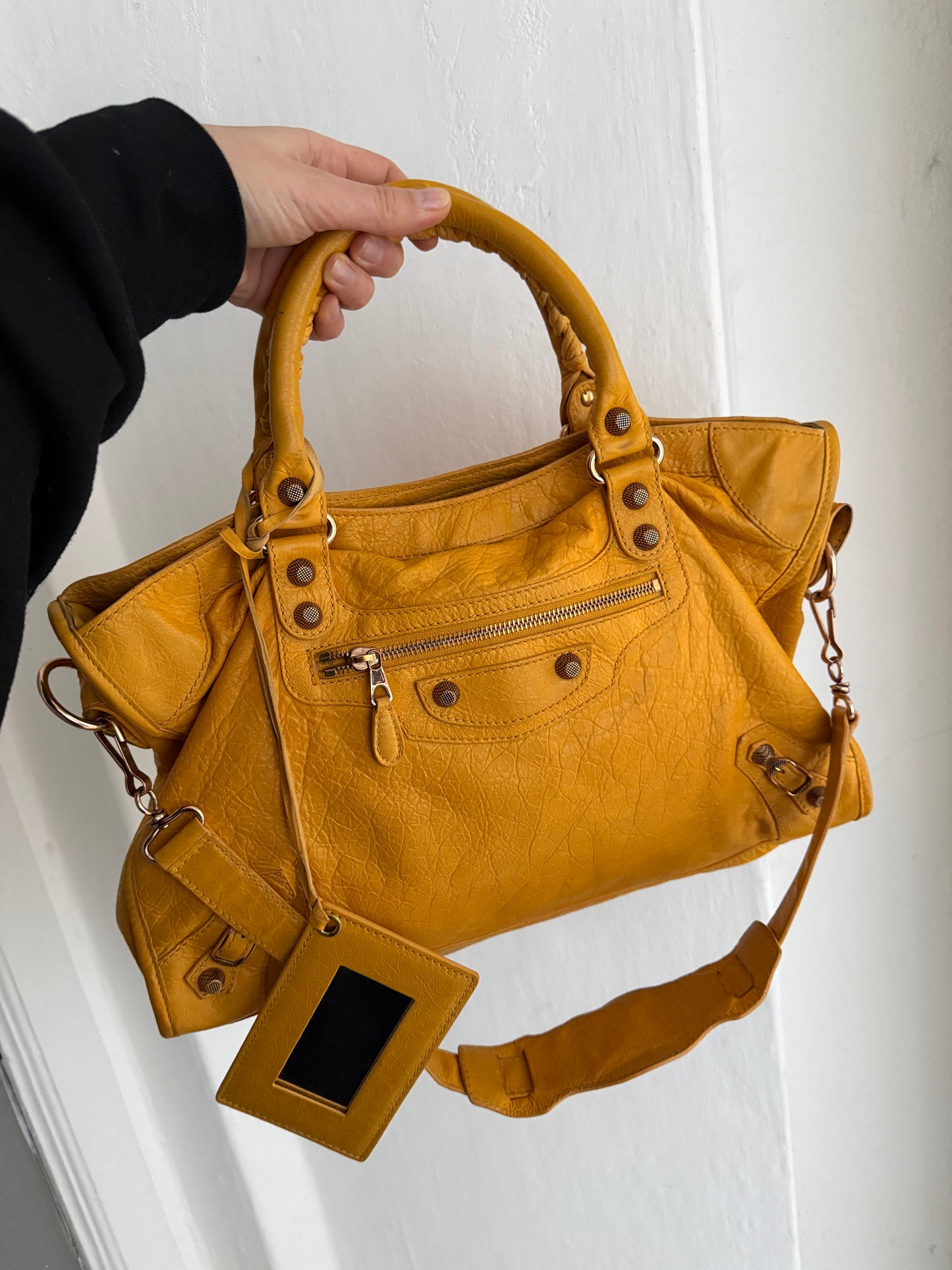 Balenciaga city giant rose gold hw mangue f/w 2012