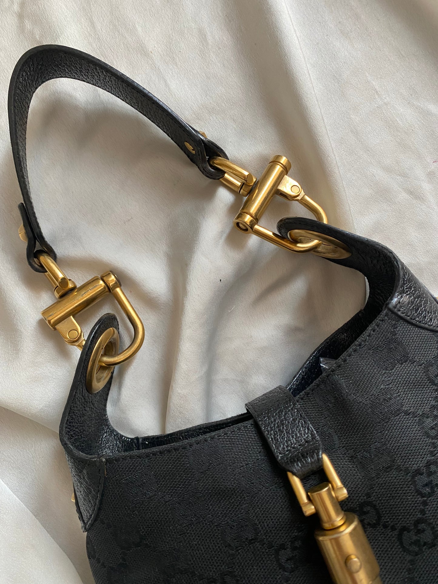 Gucci new Jackie mini era Frida Giannini black monogram