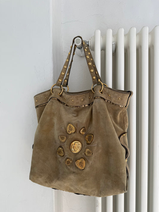 Gucci Irina tote in camoscio beige