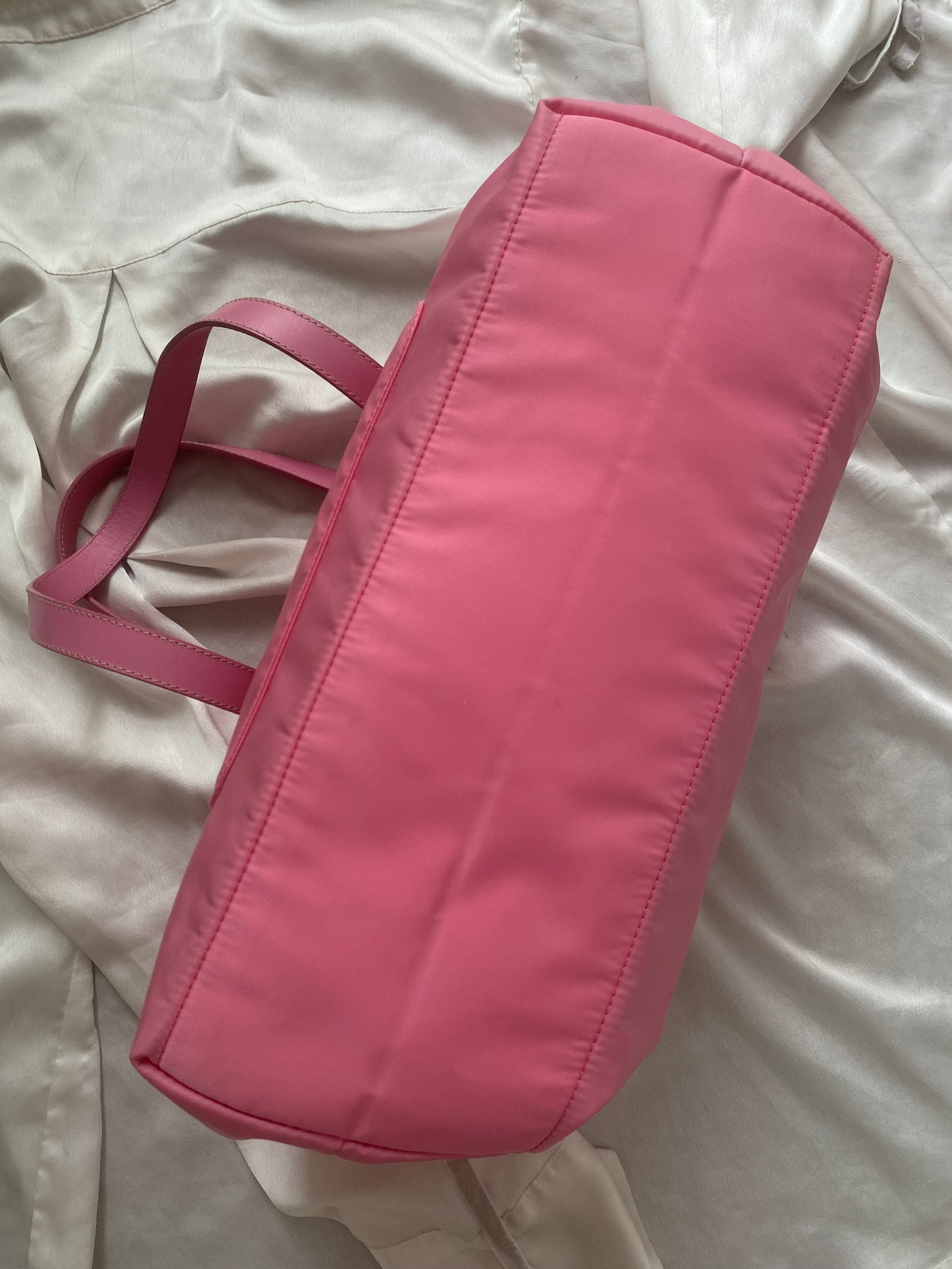 Prada pink nylon tote