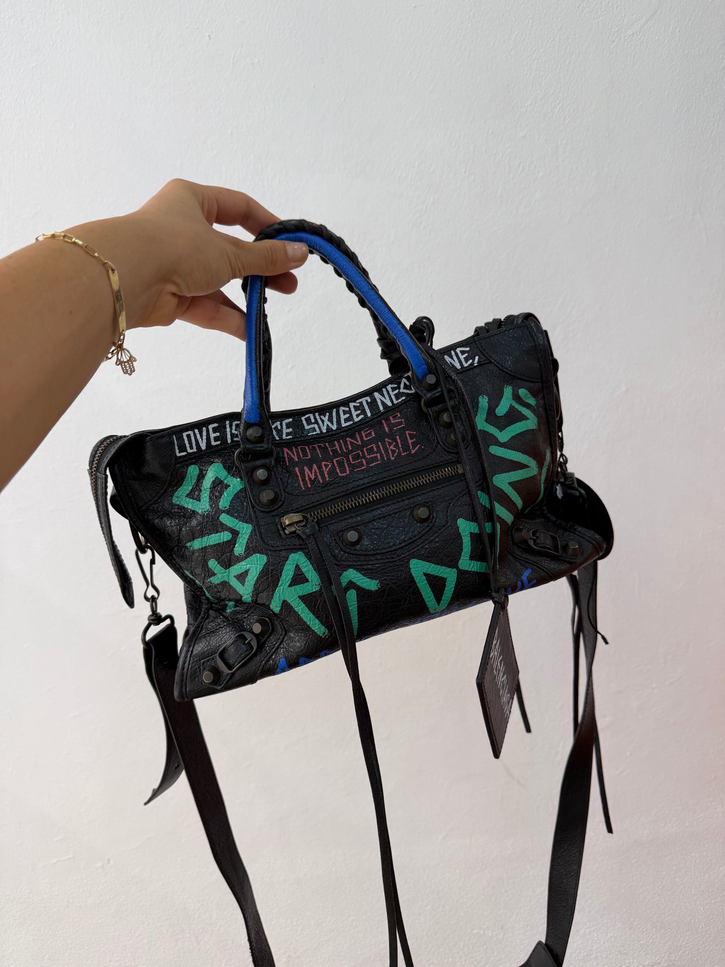 Balenciaga city graffiti small f/w 2018