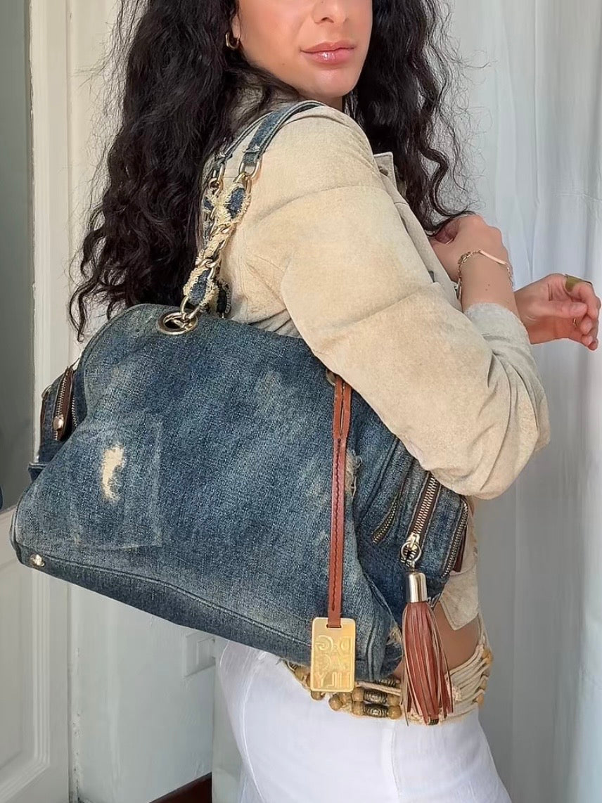 Dolce&Gabbana lily glam bag denim