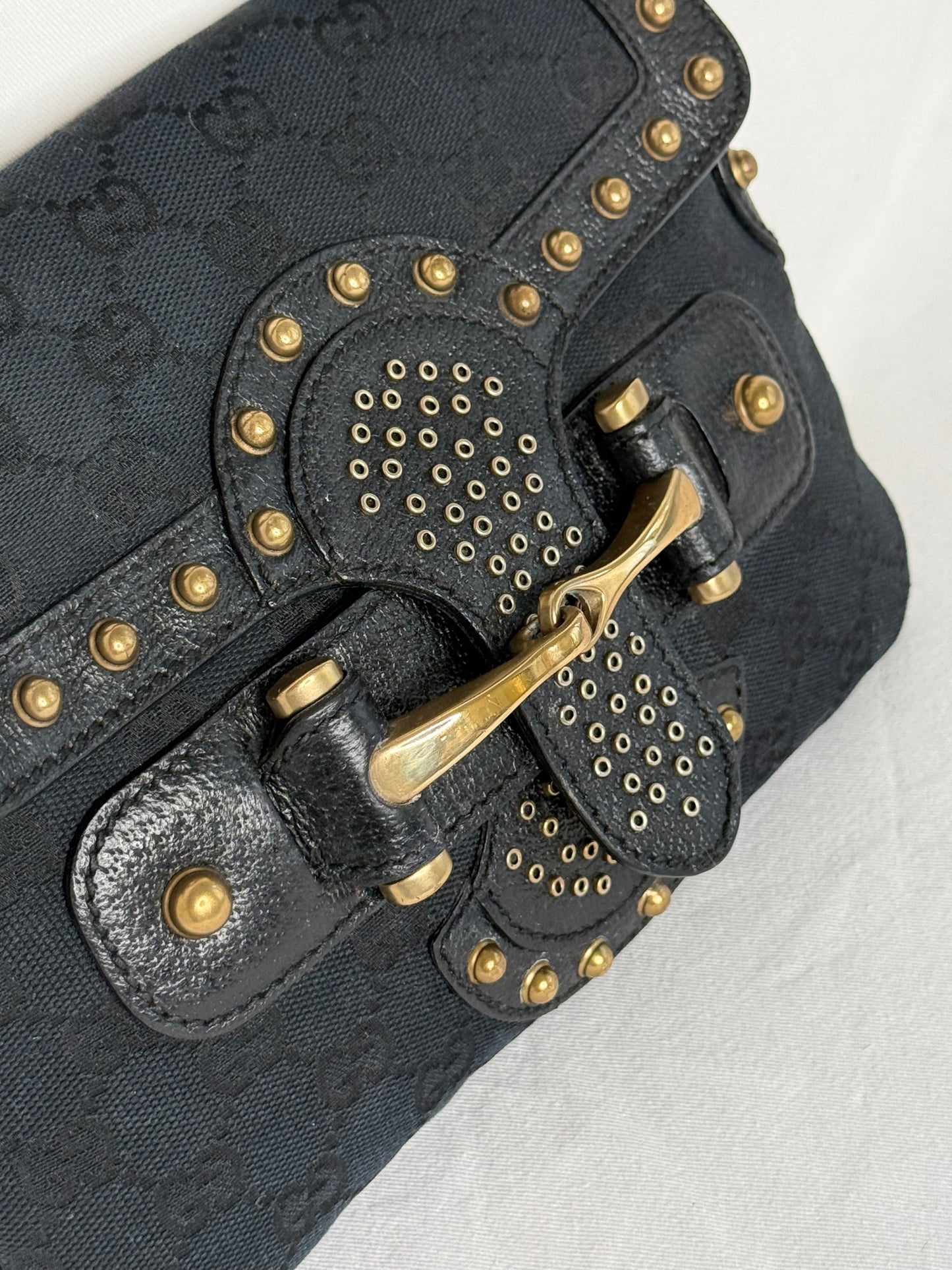 Gucci Pelham horsebit monogram black