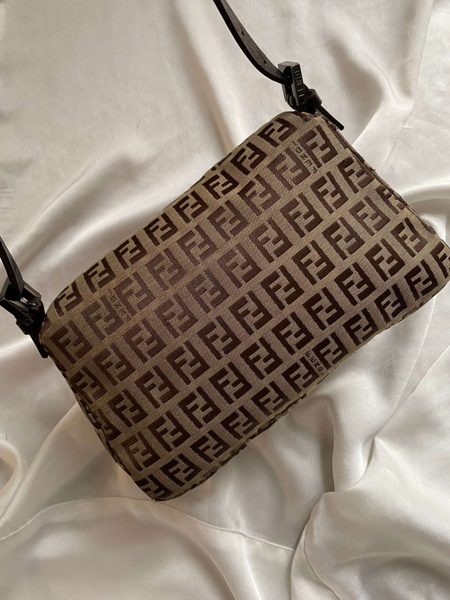 Fendi mini mom monogram beige zucchini