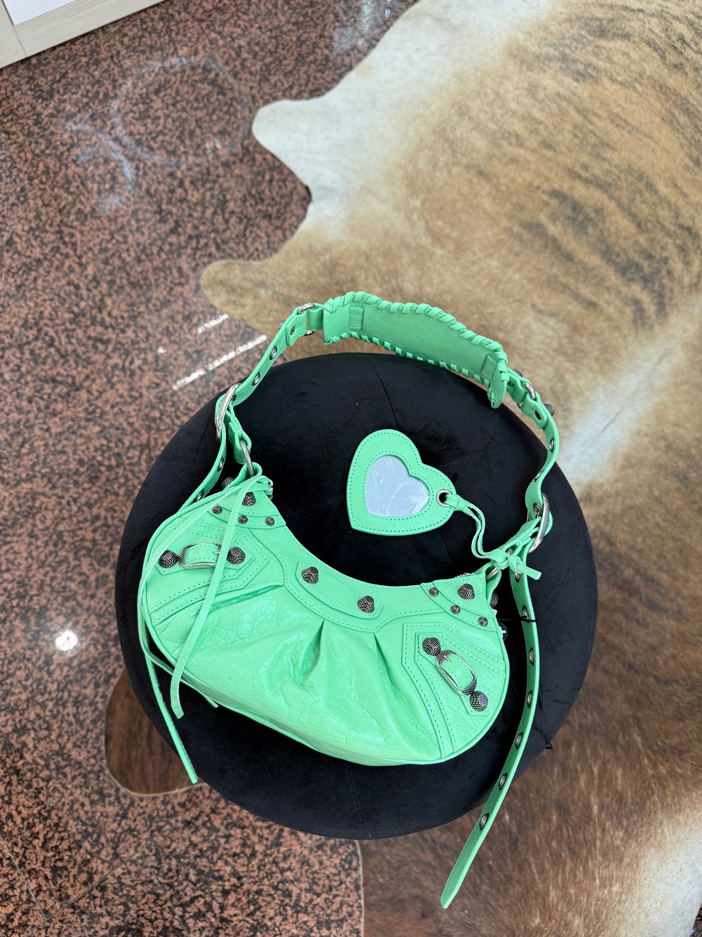 Balenciaga cagole XS verde menta