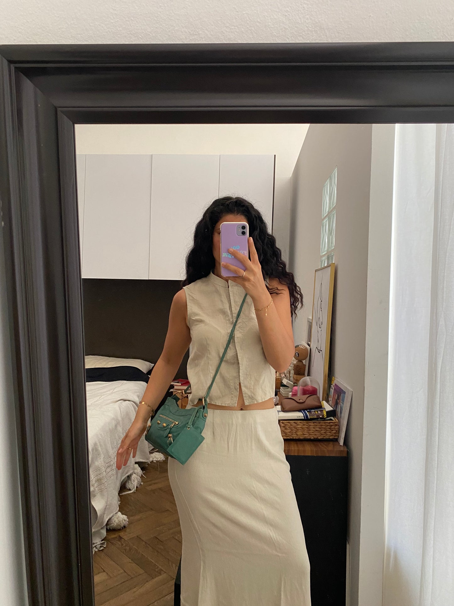 Balenciaga motocross 12 giant hip bag jade green