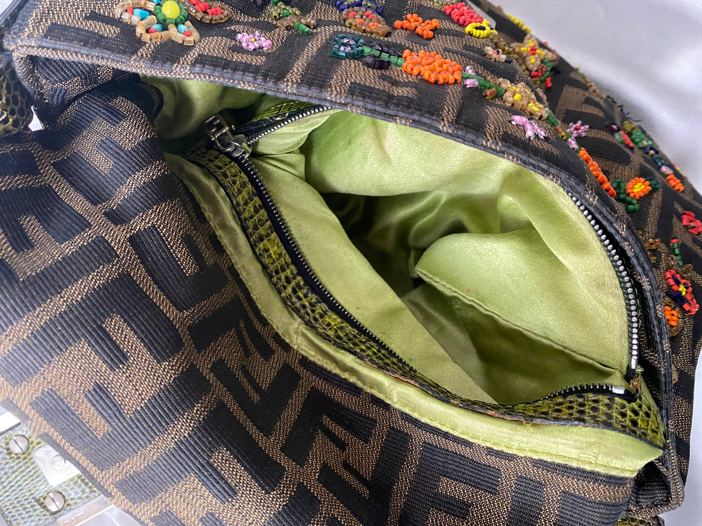 Fendi pumpkin mother with embroidery