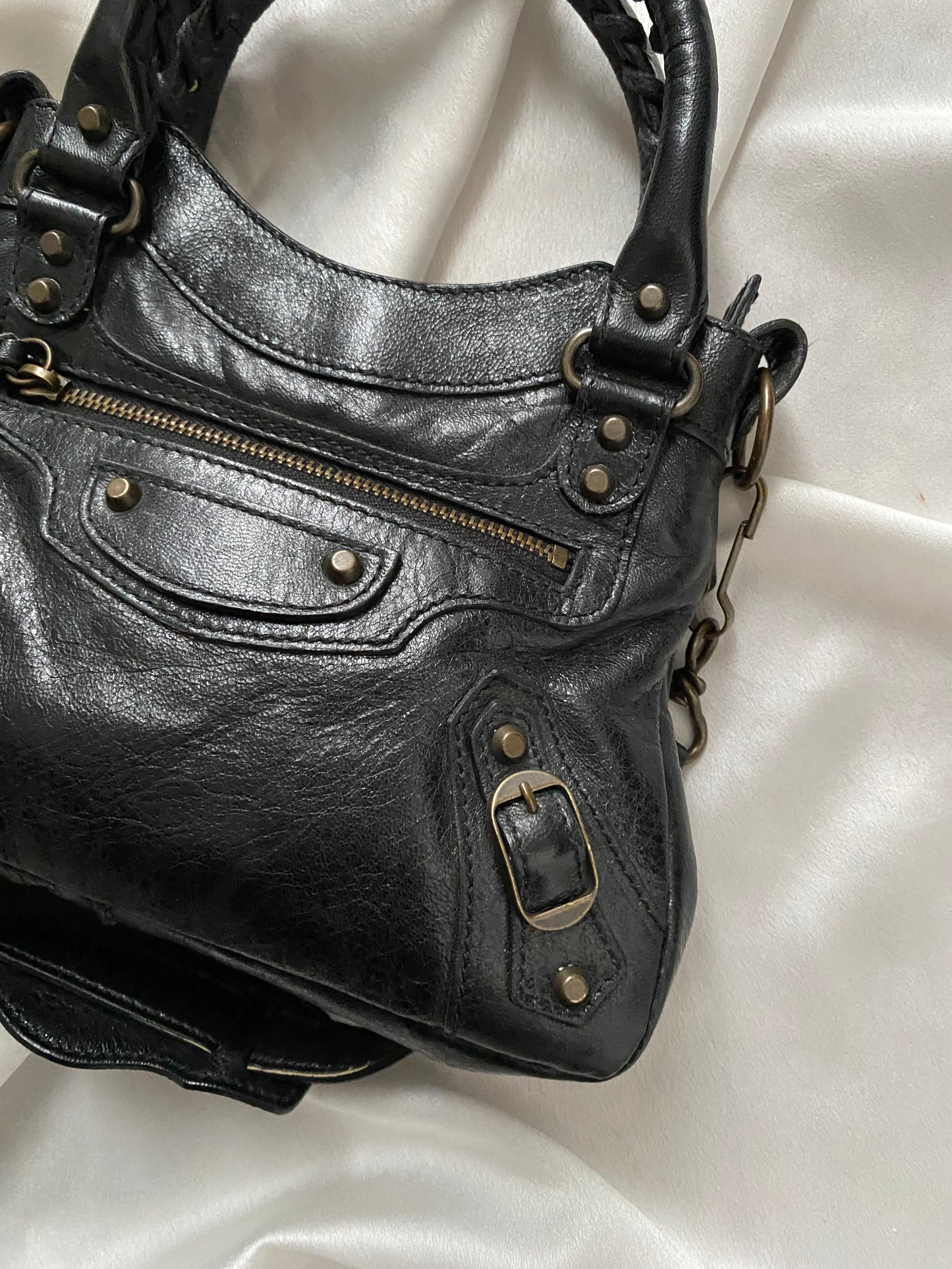 Balenciaga mini city classic chevre