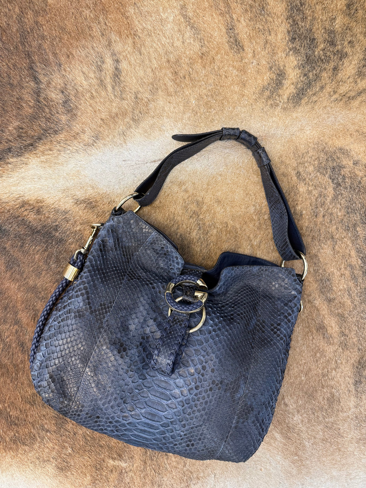 Gucci G-wave blue Python era Frida Giannini