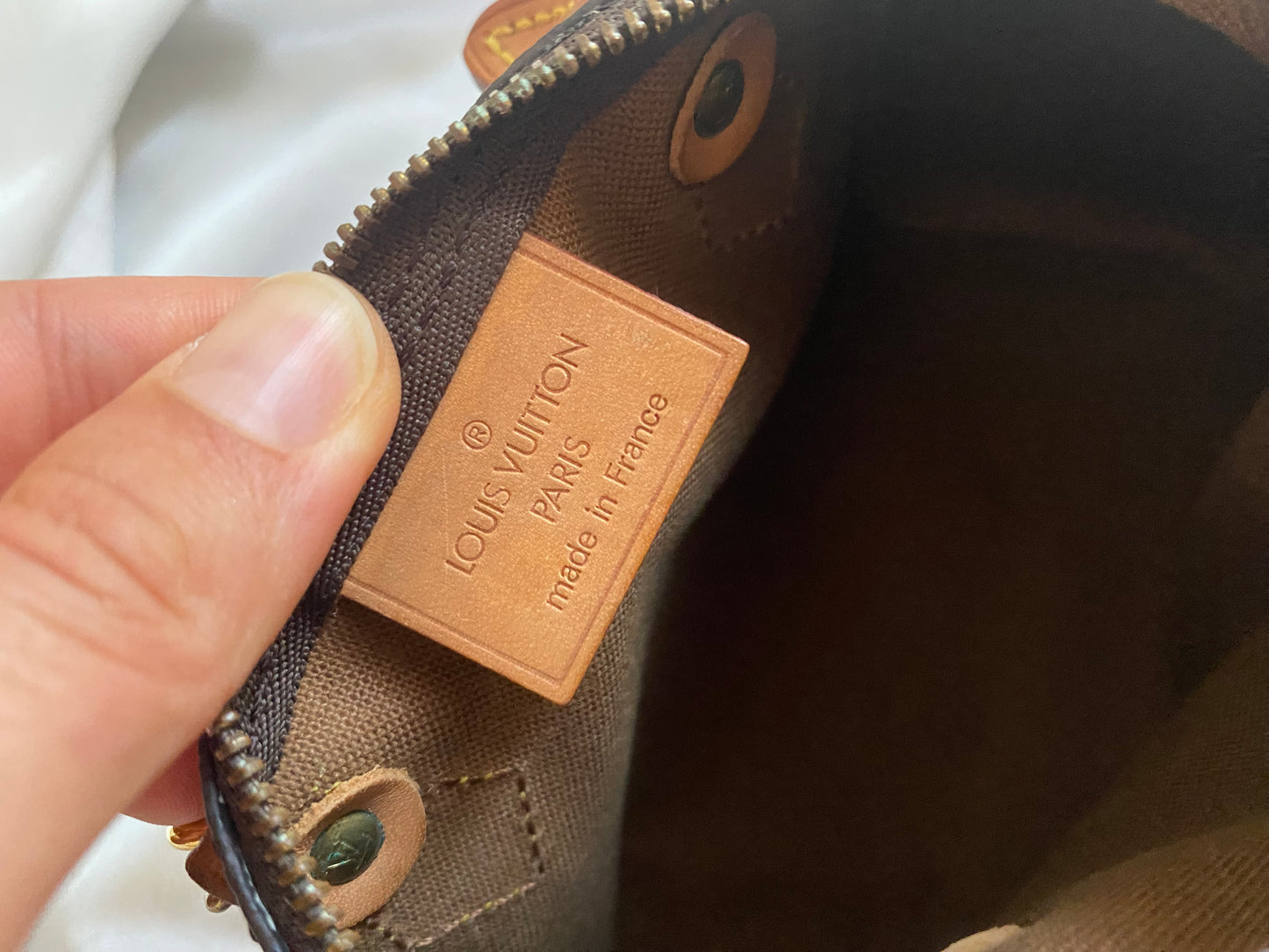 Louis Vuitton Nano Speedy monogram with shoulder strap