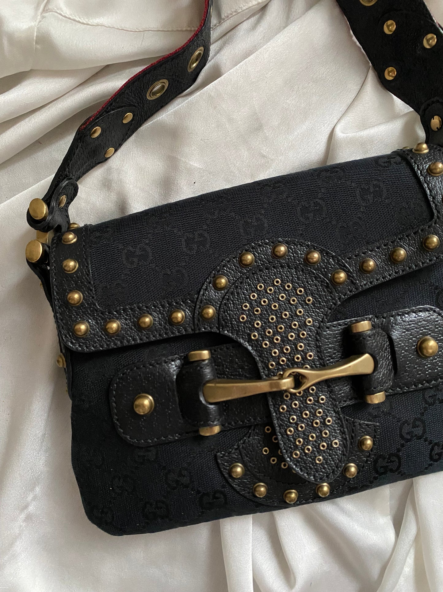 Gucci Pelham horsebit monogram nero