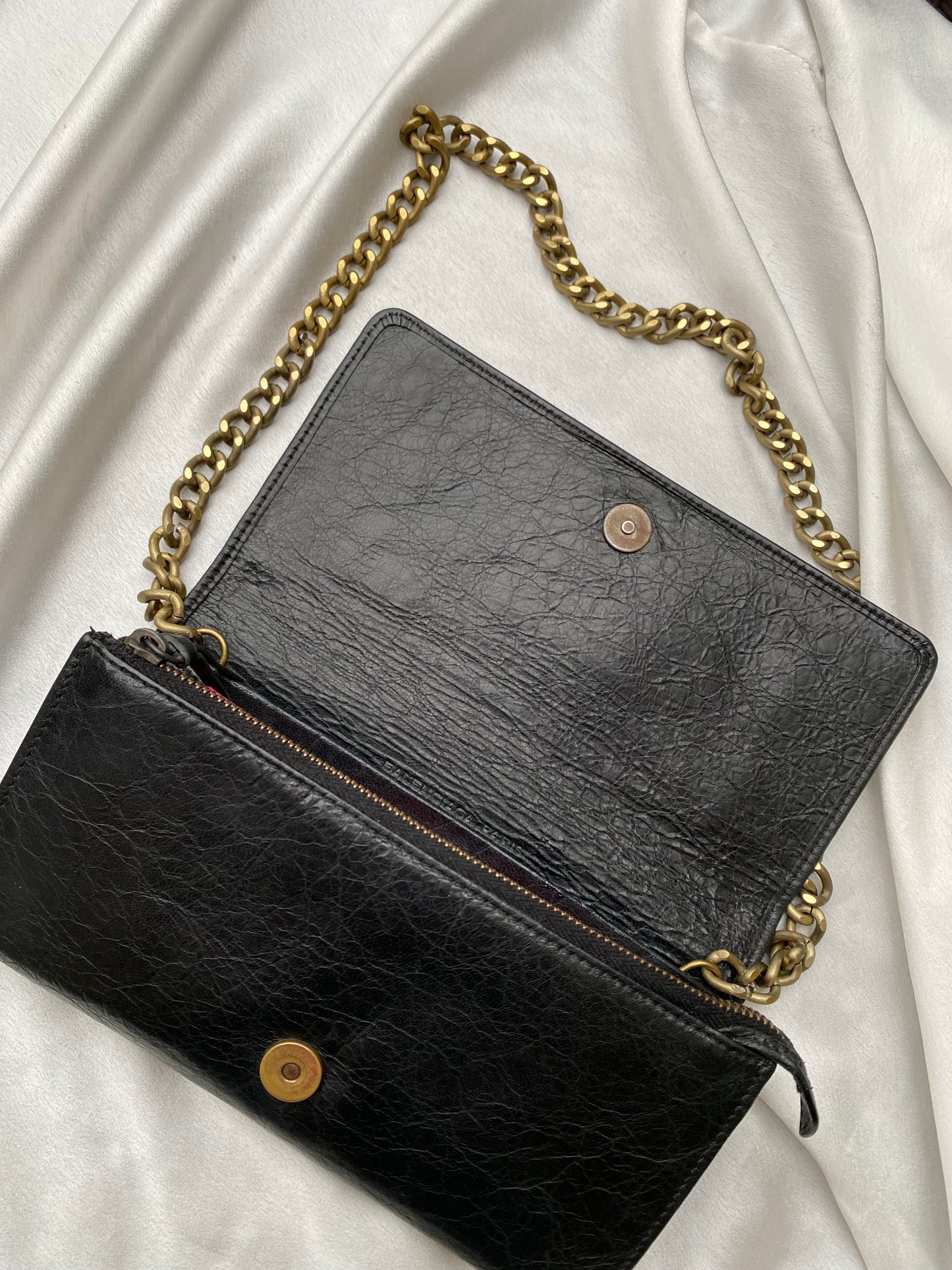 Balenciaga black clutch