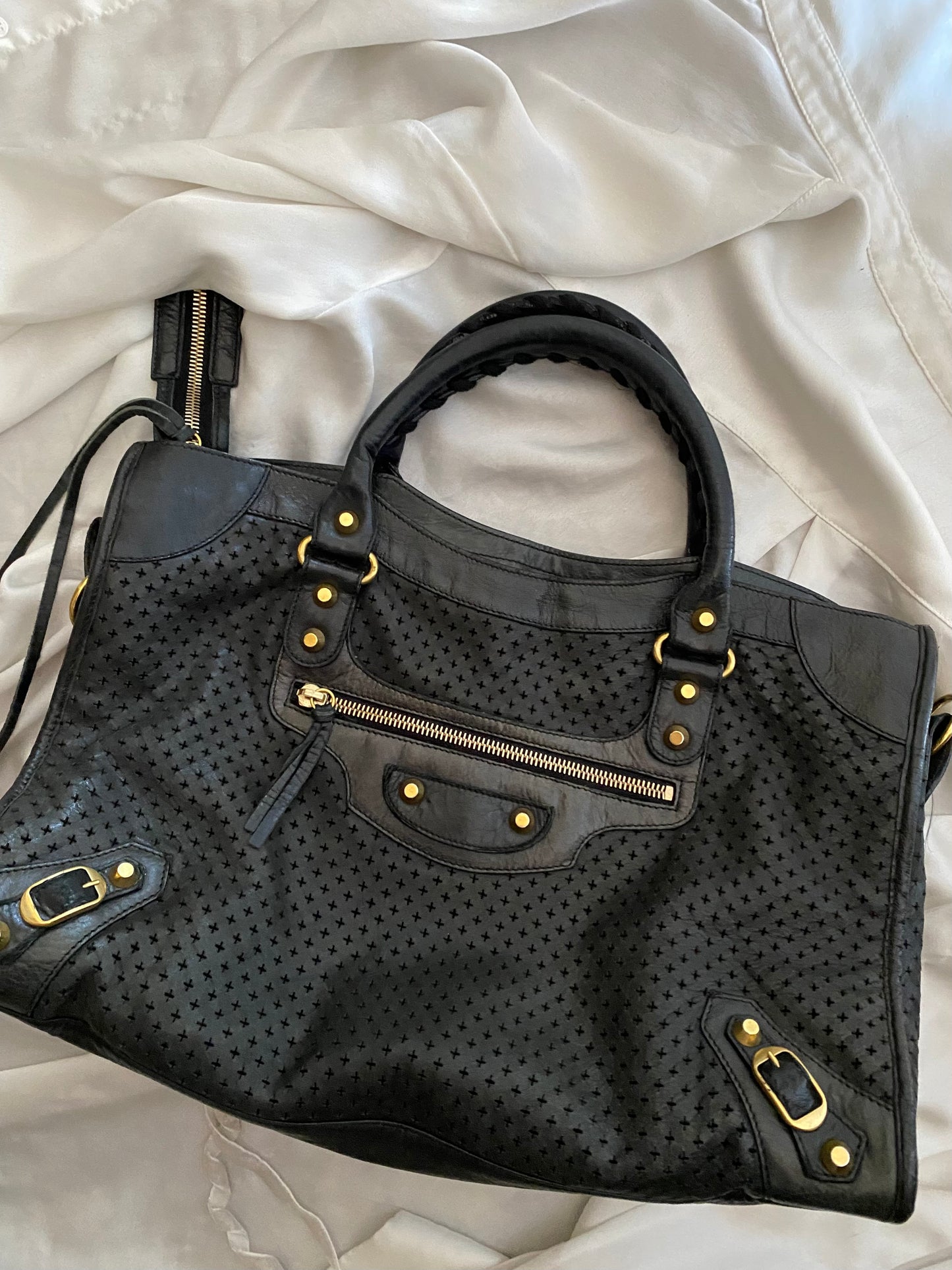 Balenciaga city perforated black 2010