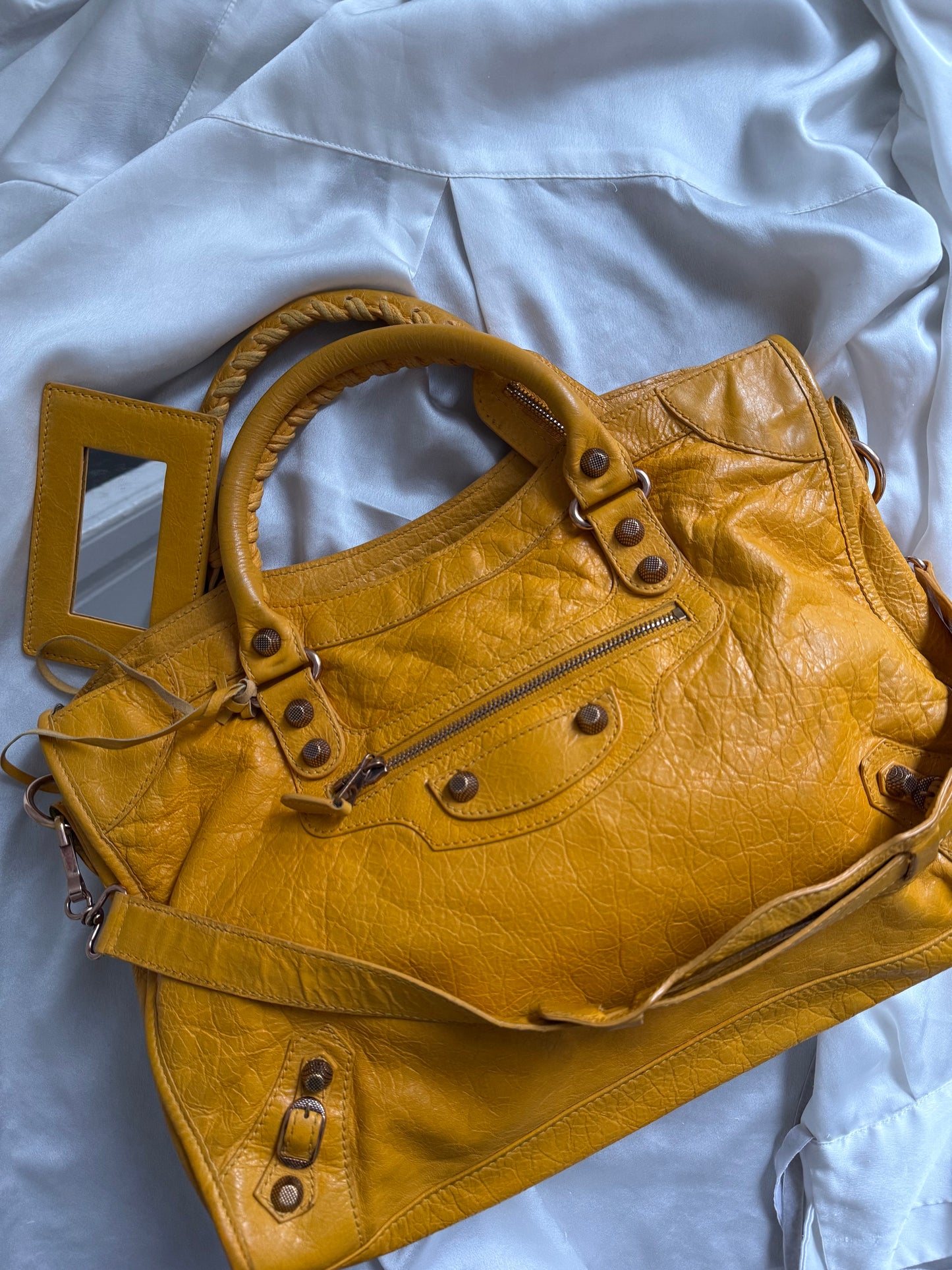 Balenciaga city giant rose gold hw mangue f/w 2012