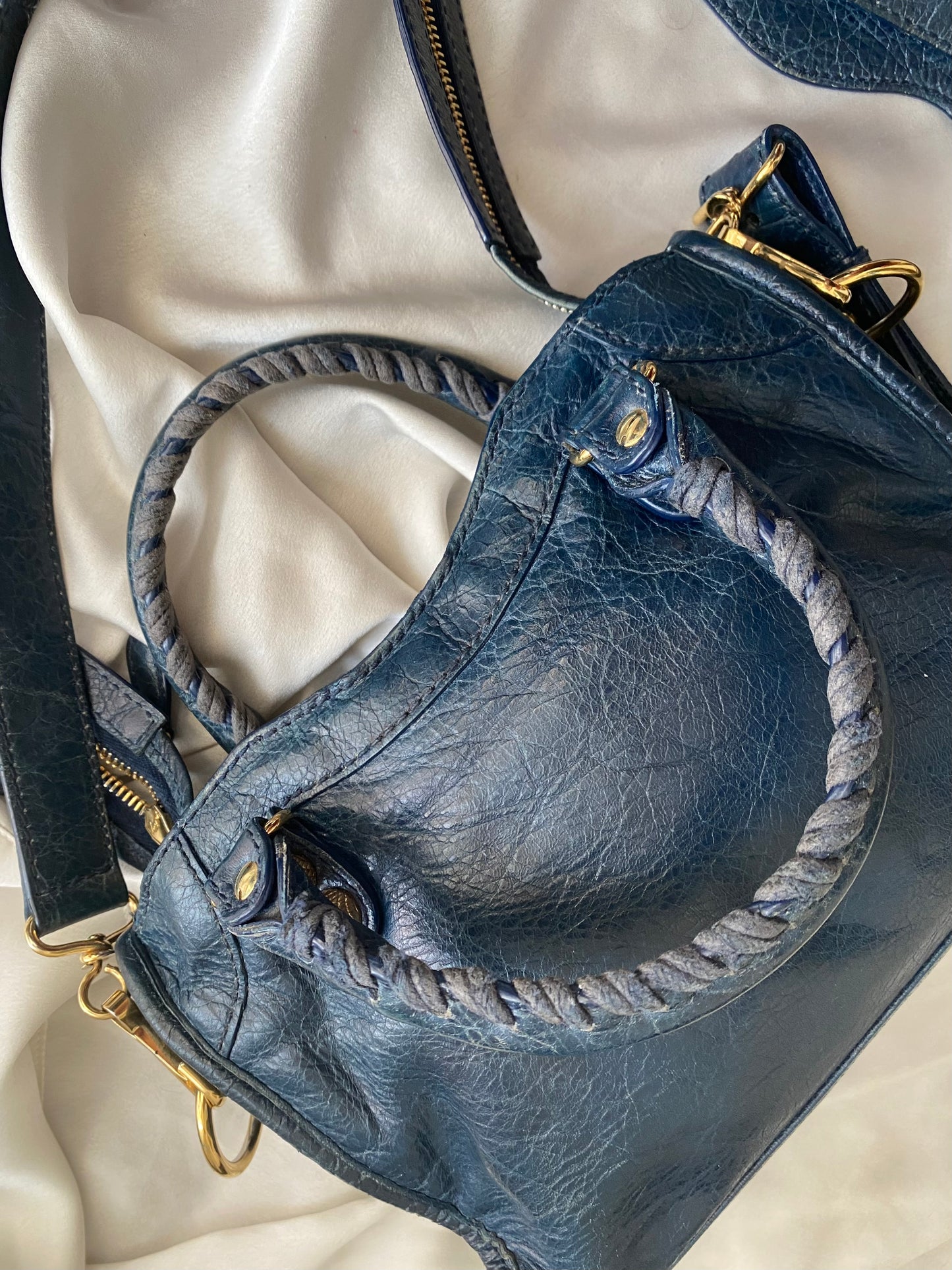 Balenciaga mini city bleu mineral s/s 2013