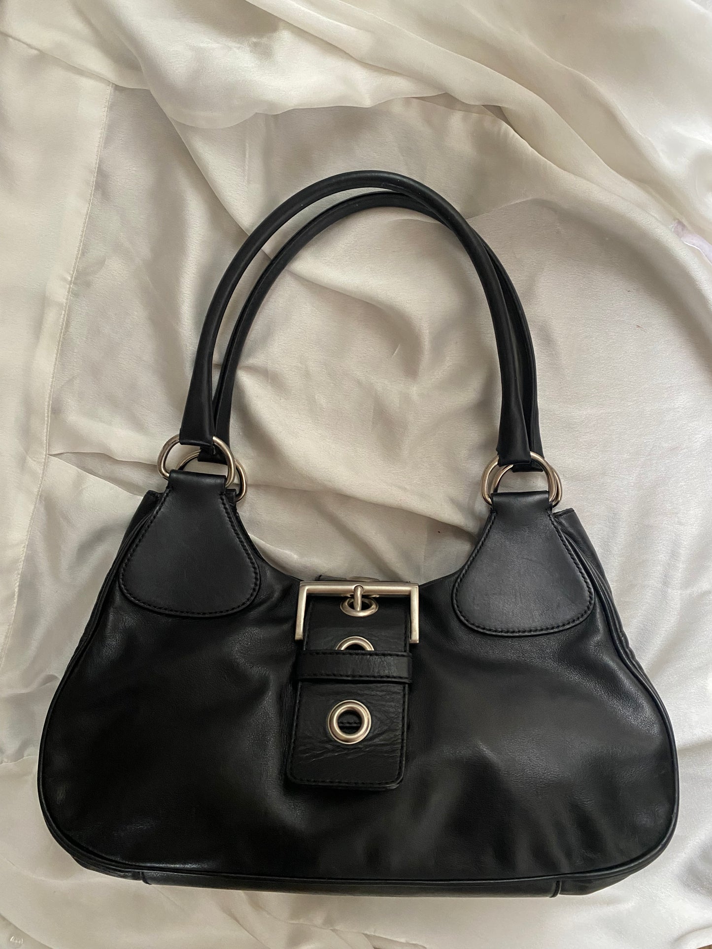 Prada Moon black leather