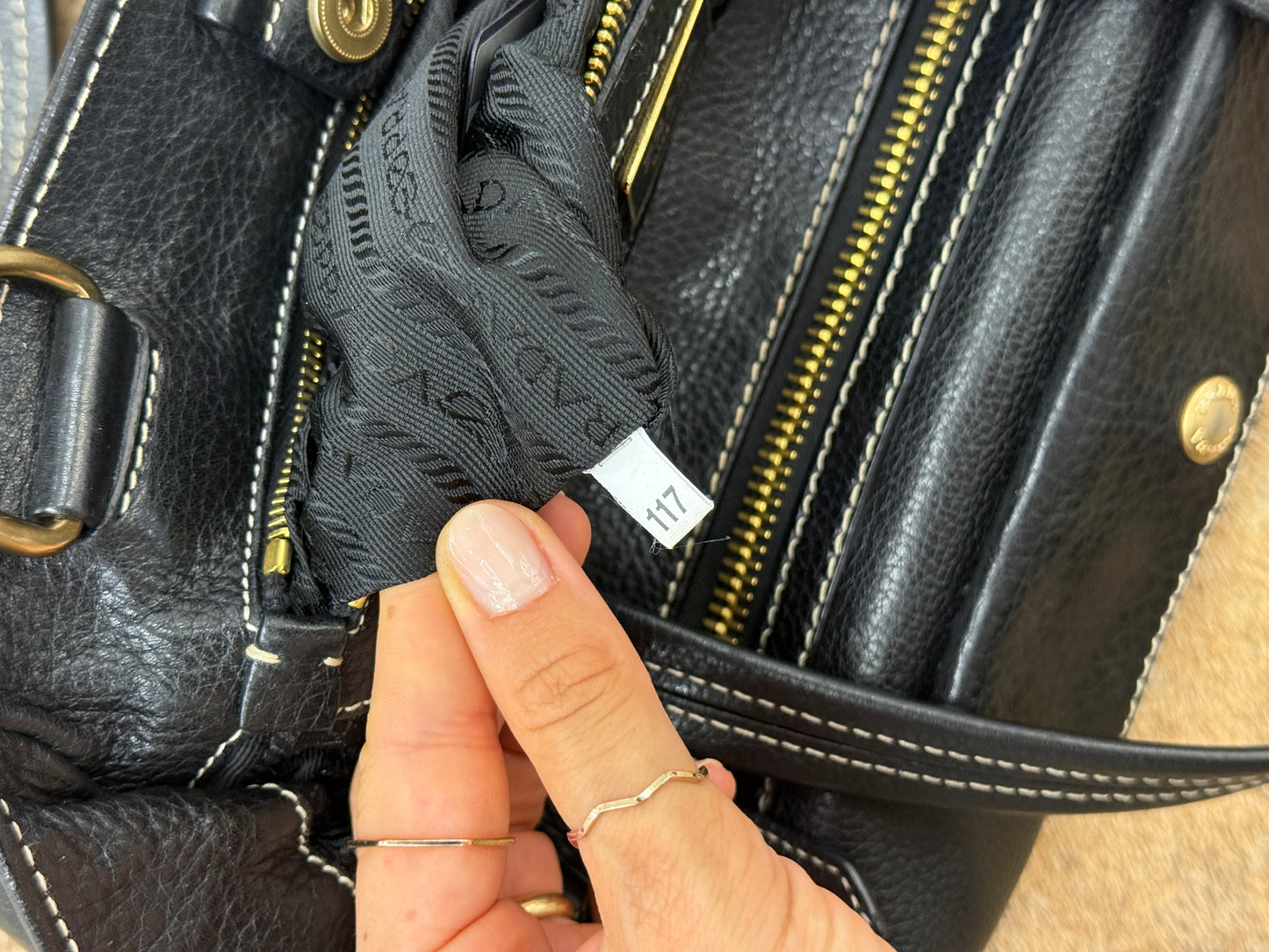Prada double pocket black