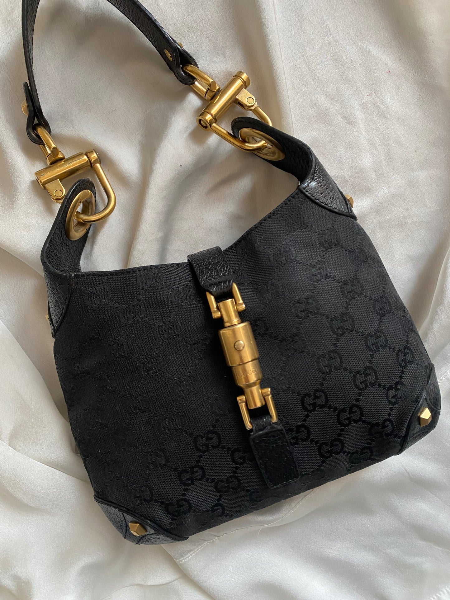 Gucci new Jackie mini era Frida Giannini black monogram