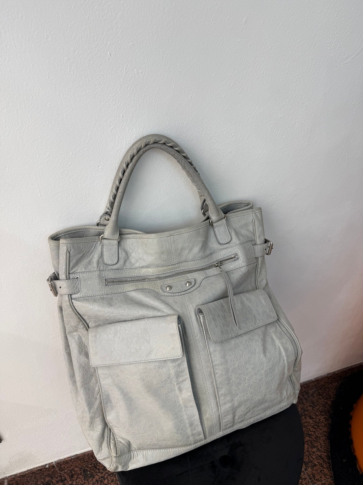 Balenciaga cube pocket argent f/w 2008
