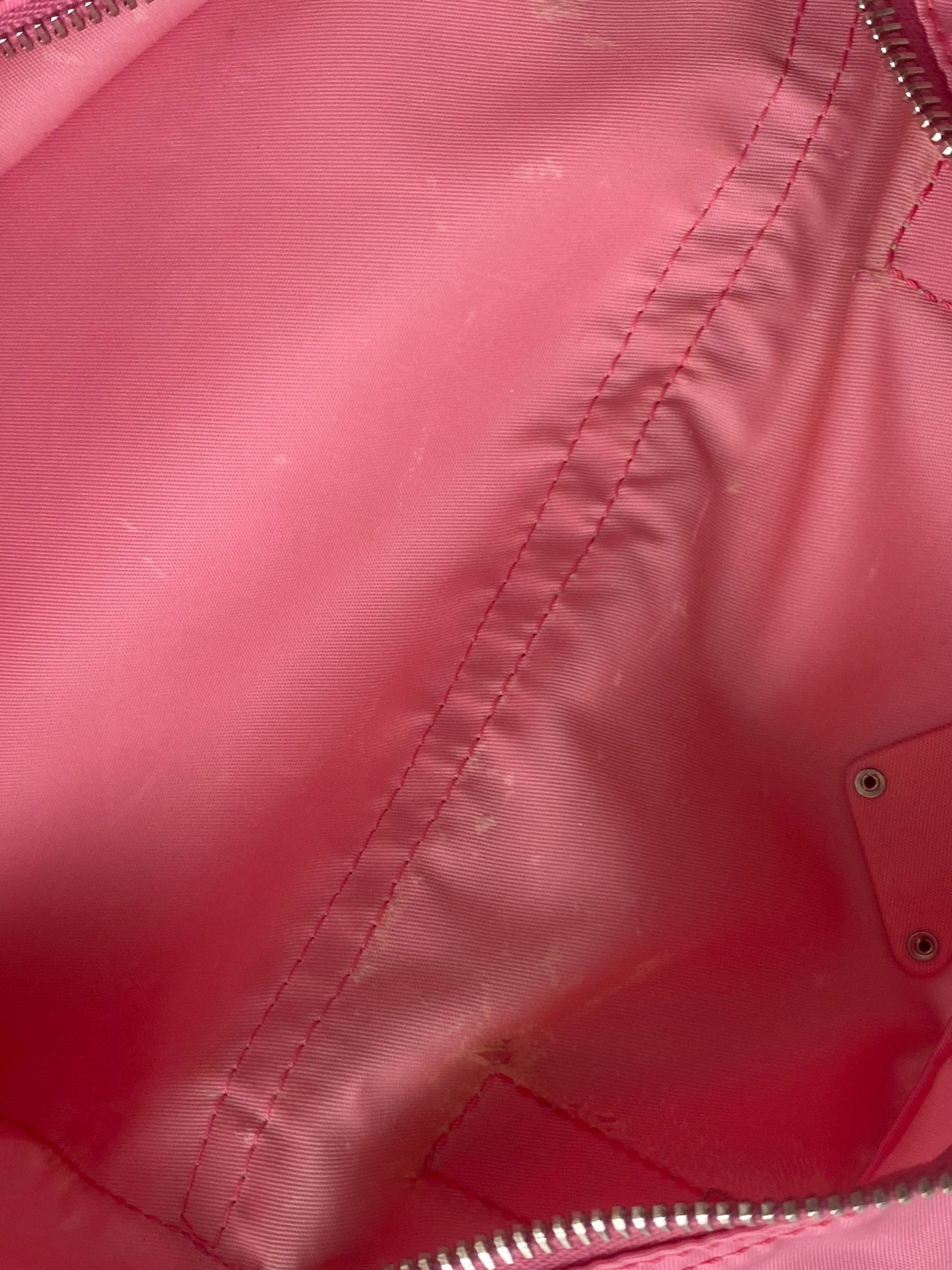 Prada pink nylon tote