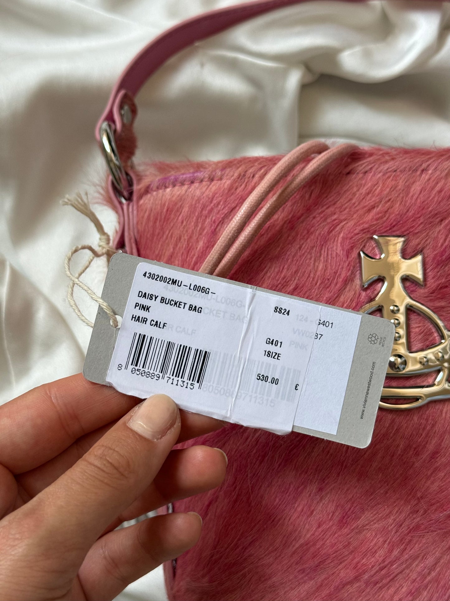 Vivienne Westwood daisy bucket pink cavallino