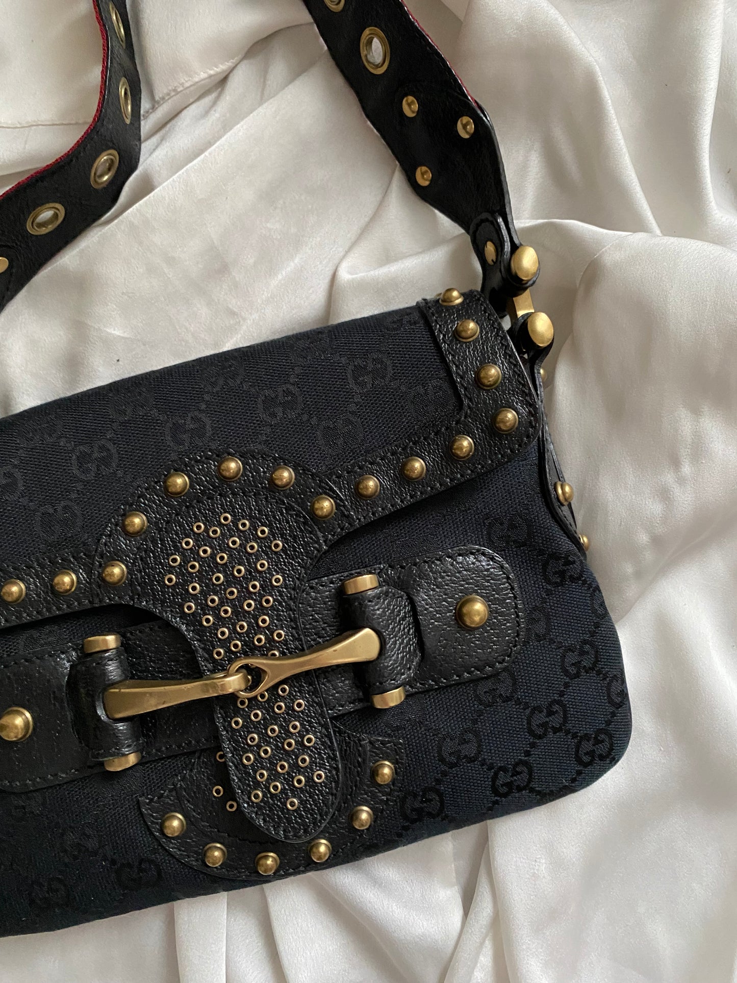 Gucci Pelham horsebit monogram nero