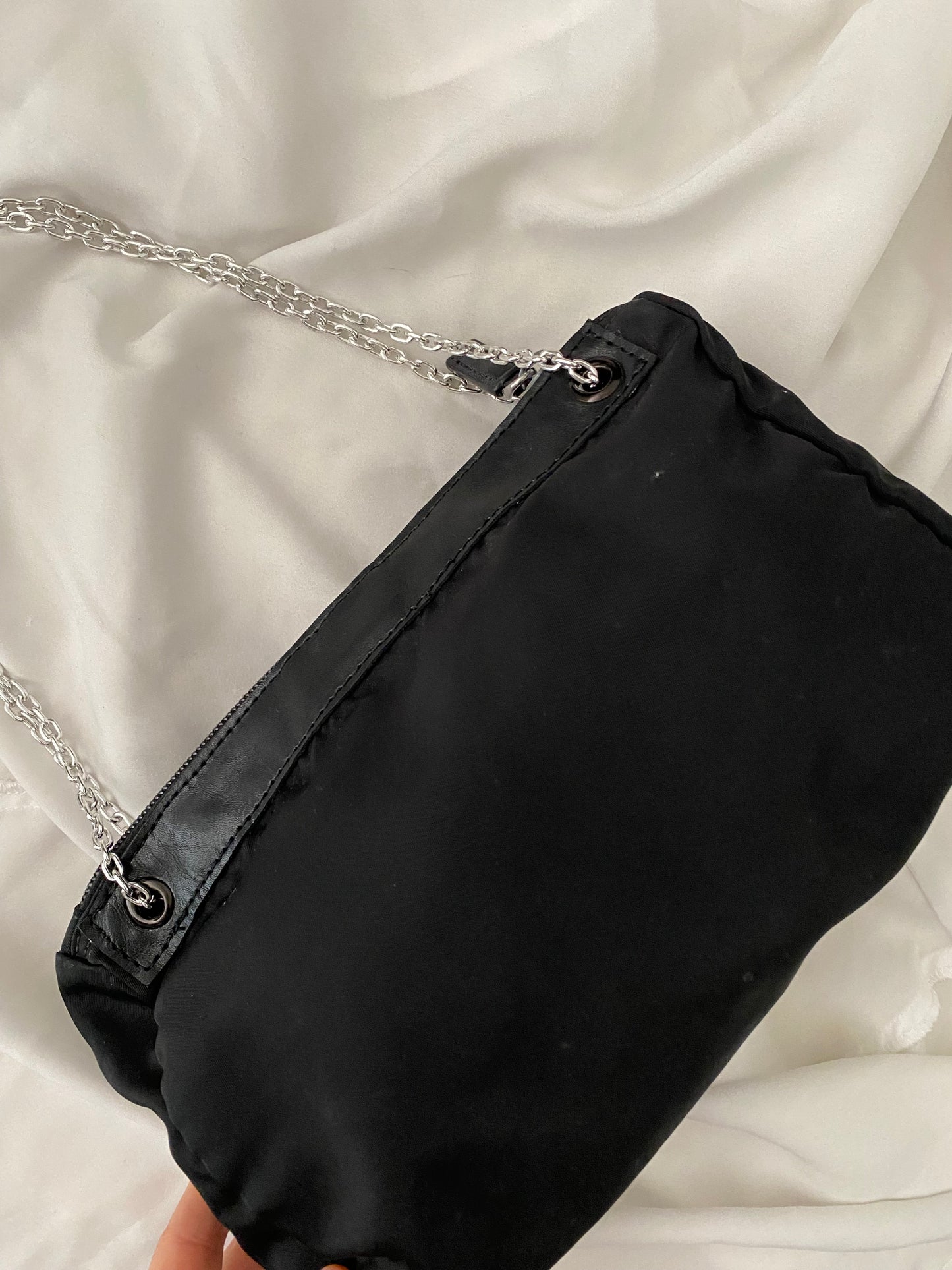 Prada Black Nylon Clutch