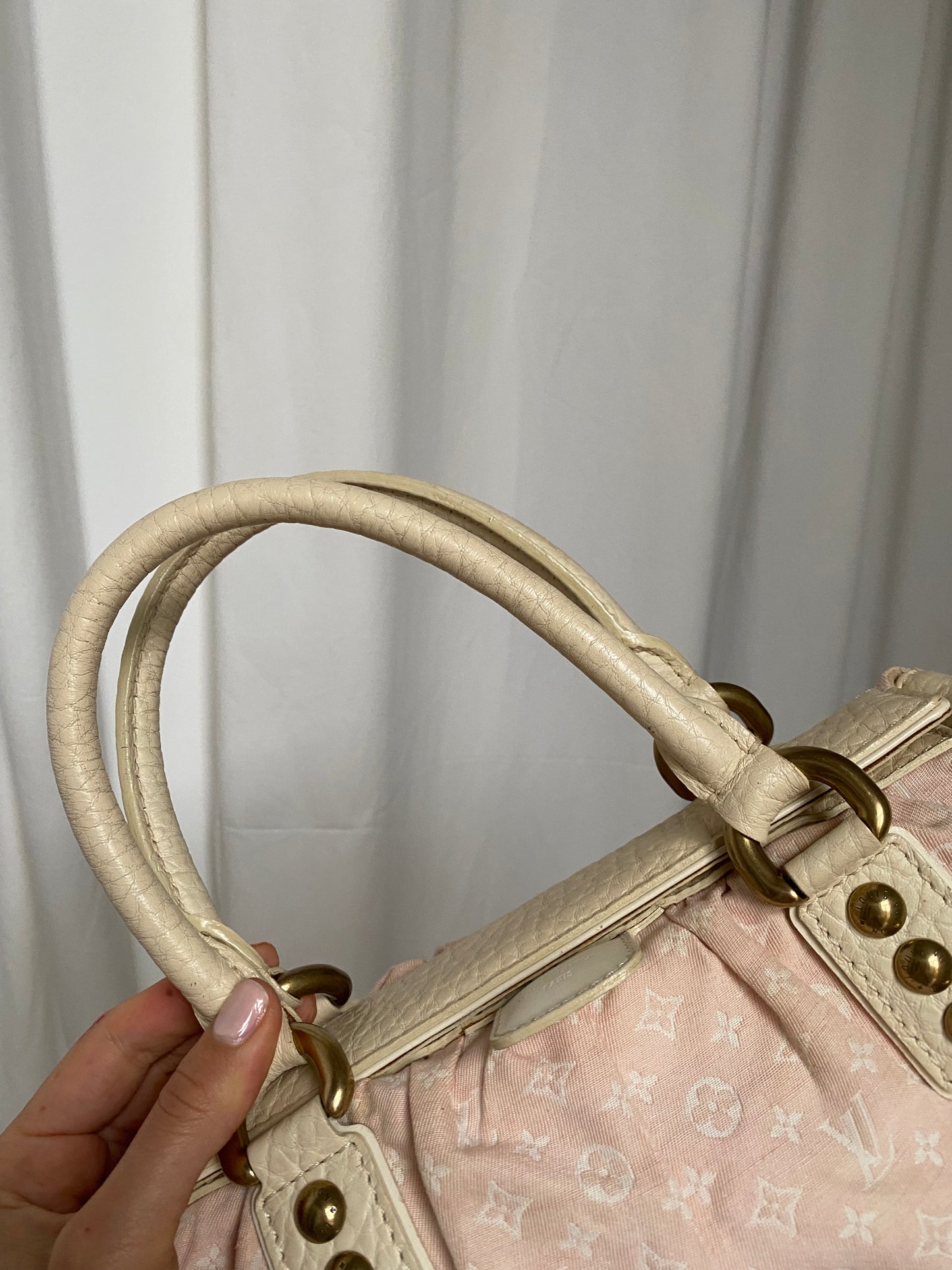 Louis Vuitton Mini Lin Trapeze PM pink denim