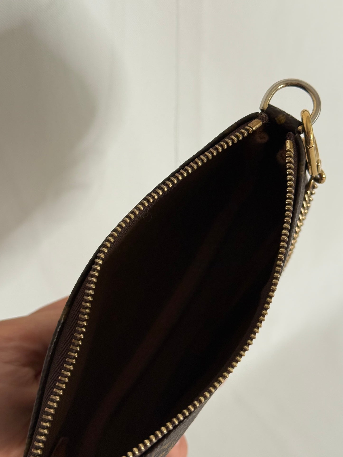 Louis Vuitton mini monogram accessory clutch bag