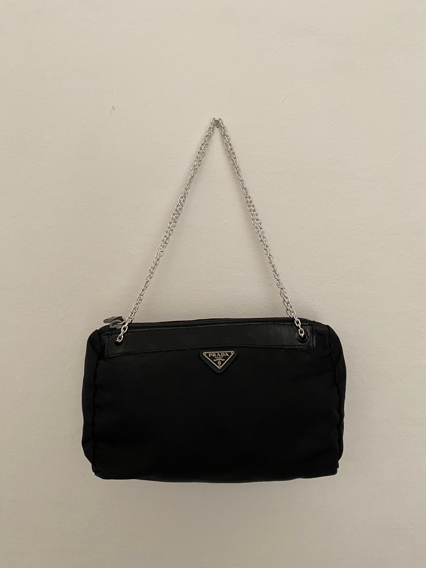 Prada Black Nylon Clutch