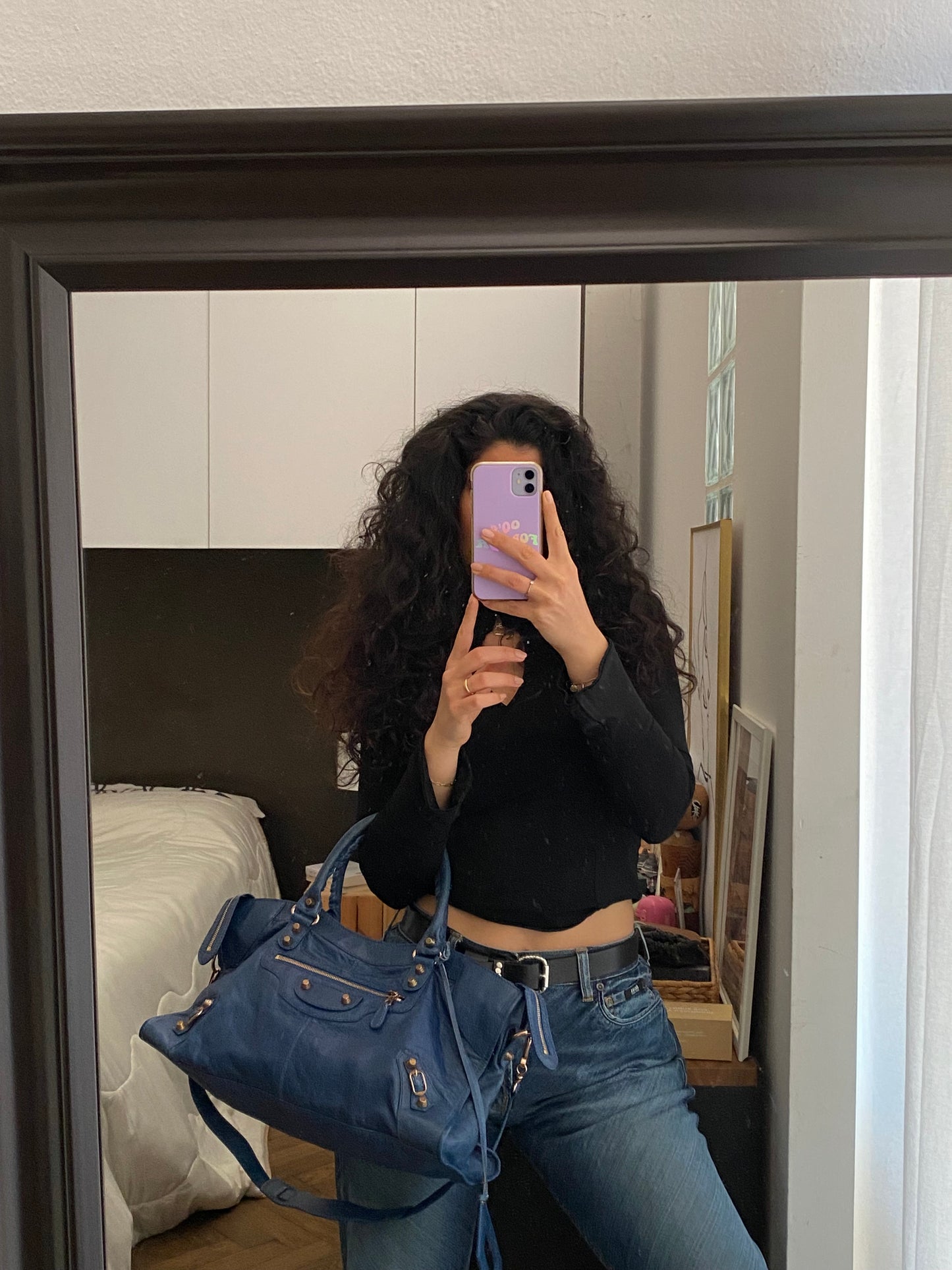 Balenciaga city bleu cobalt s/s 2012 giant hw rose gold