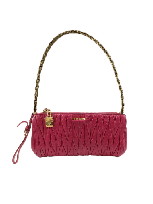 Miu Miu red clutch