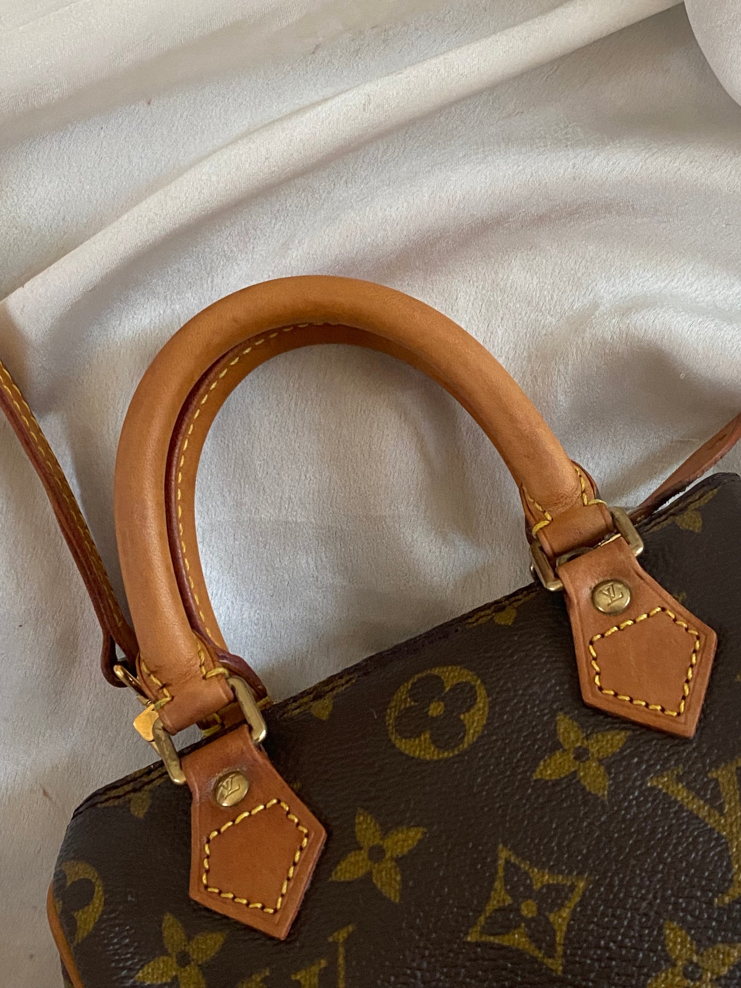 Louis Vuitton Nano Speedy monogram with shoulder strap