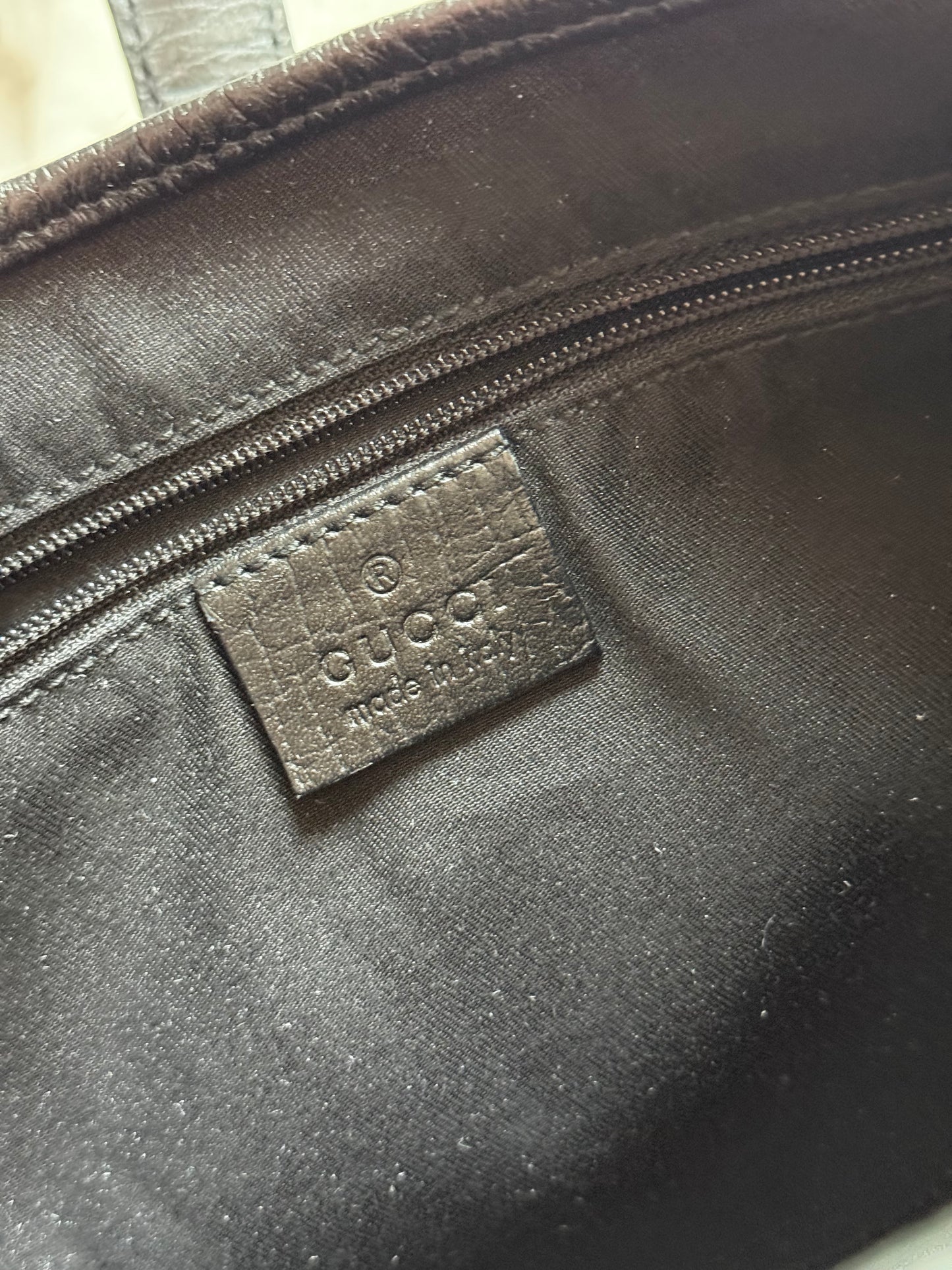 Gucci Jackie monogram nero hardware argento era Tom Ford ottime condizioni