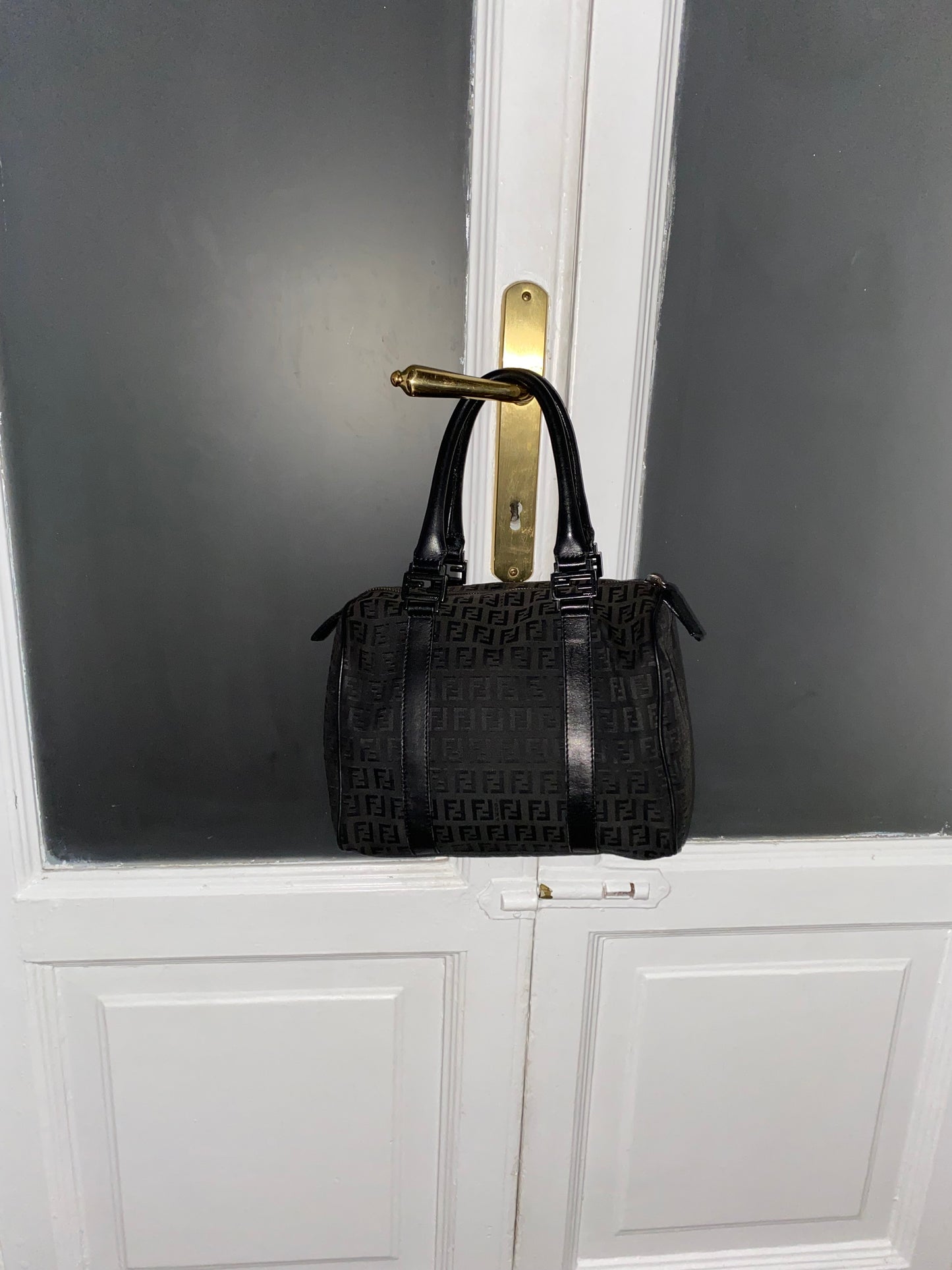 Fendi calfskin zucchini boston small